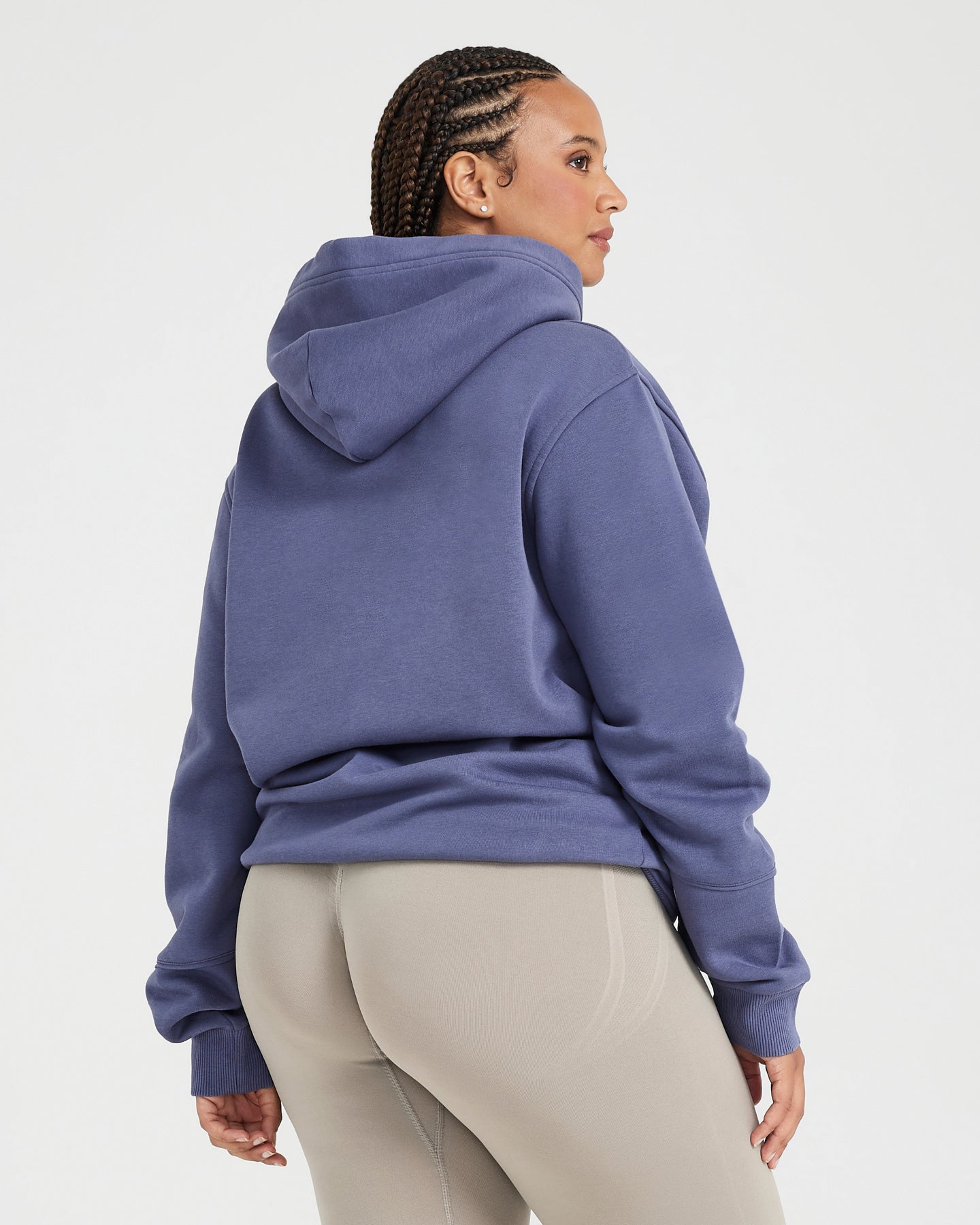 Oversized Club Hoodie for Women & Men - Slate Blue Pullover Sweatshirt | Cozy Casual Wear for Lounge, Gym & Street Style
