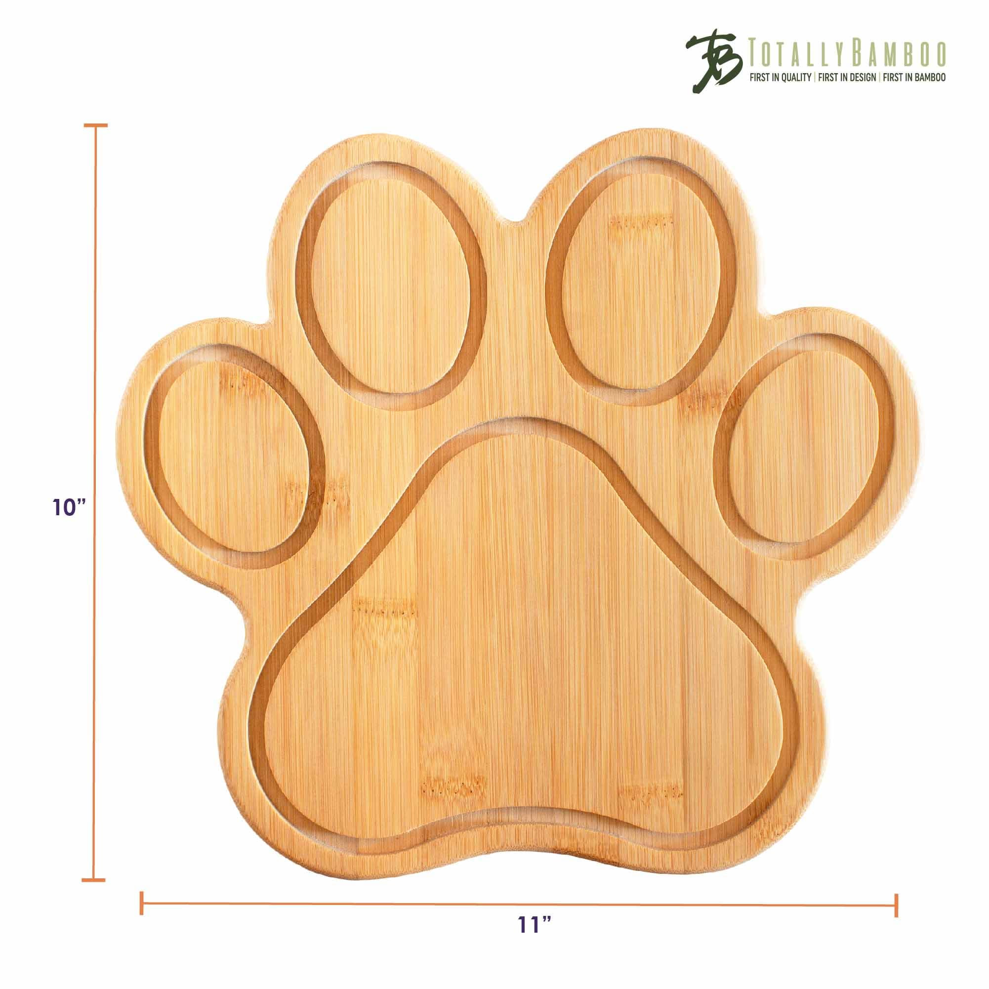 Paw Shaped Cutting Board - 11 x 10 Inch Non-Slip Kitchen Chopping Board for Meat, Fruits & Vegetables - Perfect for Pet Lovers & Home Cooking