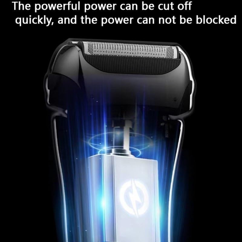 Best Electric Razors for Men - Rechargeable Wet & Dry Shaver with LCD Display, 3-Blade Beard Trimmer & Bald Head Shaver - Perfect for Travel, Home & Gym Use