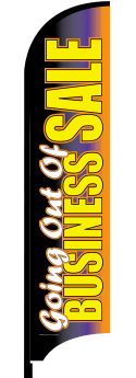 Feather Flag Banner - High Visibility Outdoor Advertising for Going Out of Business Sales, Grand Openings & Events | Durable Custom Flags for Retail Stores, Car Dealerships & Promotions