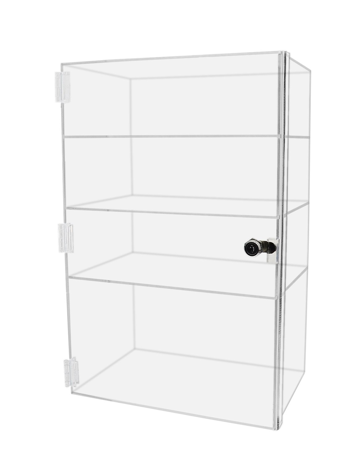 Acrylic Locking Vertical Cabinet with Keys - 12
