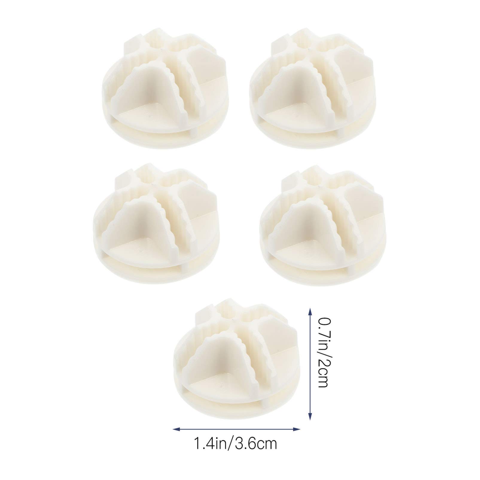 20-Pack White Wire Cube Plastic Connectors for Modular Storage Shelves - DIY Closet Organizer, Wire Shelving Clips - Perfect for Bedroom, Garage & Pantry Organization