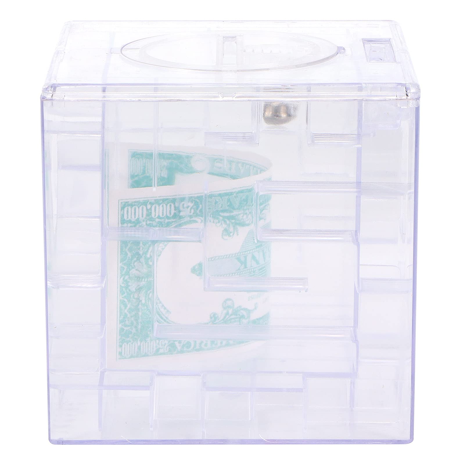 Money Maze Puzzle Box - Fun Brain Teaser Game for Kids & Adults | Unique Money Gift Holder for Birthdays & Parties (White) | Perfect for Gifts, Party Favors & Family Game Nights