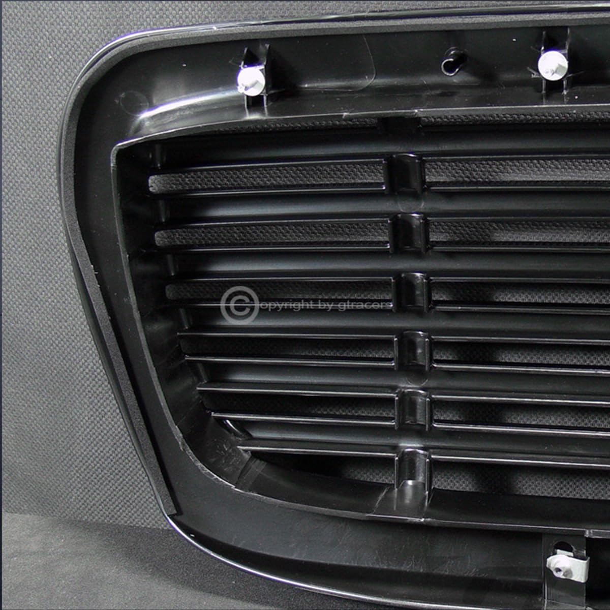 1997-2004 Dodge Dakota/Durango Front Grill Cover - Glossy Black Horizontal Billet ABS Hood Bumper Grille | Perfect for Truck Customization & Off-Road Protection