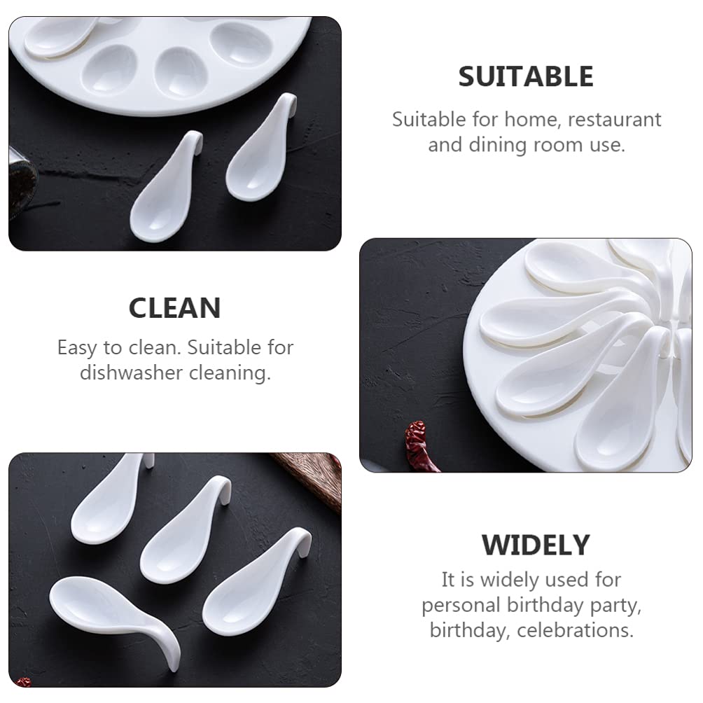 Deviled Egg Tray - 12 Hole Melamine Serving Platter for Shrimp, Meatballs & Gras Roe | Durable Porcelain Tableware for Home & Restaurant Use | Perfect for Parties, Buffets & Holiday Gatherings