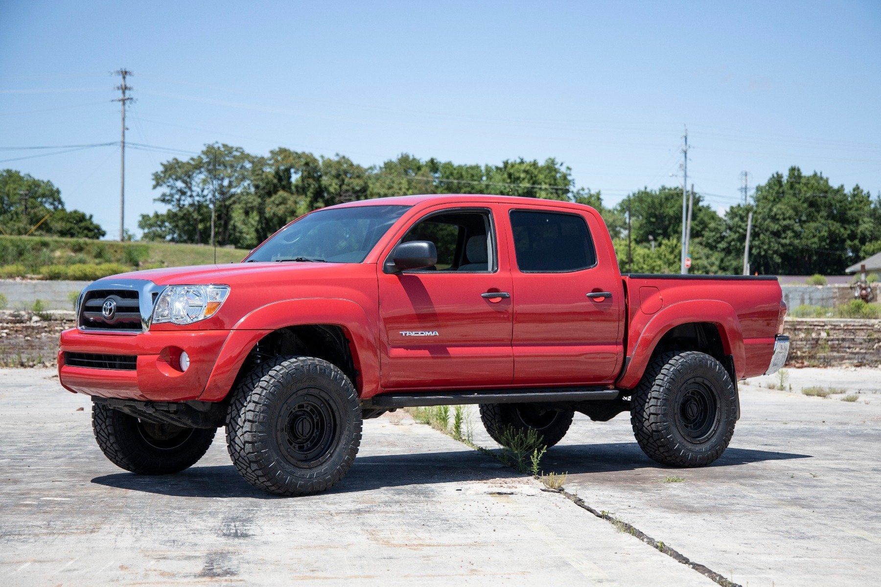 3.5 Inch Lift Kit with Upper Control Arms (UCA) for Toyota Tacoma 4WD 2005-2023 | Vertex/V2 Series | Part #74258RED | Off-Road Suspension Upgrade for Enhanced Performance