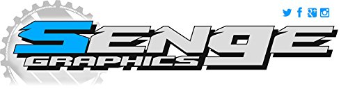 RMZ 450 Surge Black Senge Graphics Complete Kit with Rider I.D. for Suzuki Dirt Bikes 2018-2025 | Motocross & Off-Road Racing Decal Set
