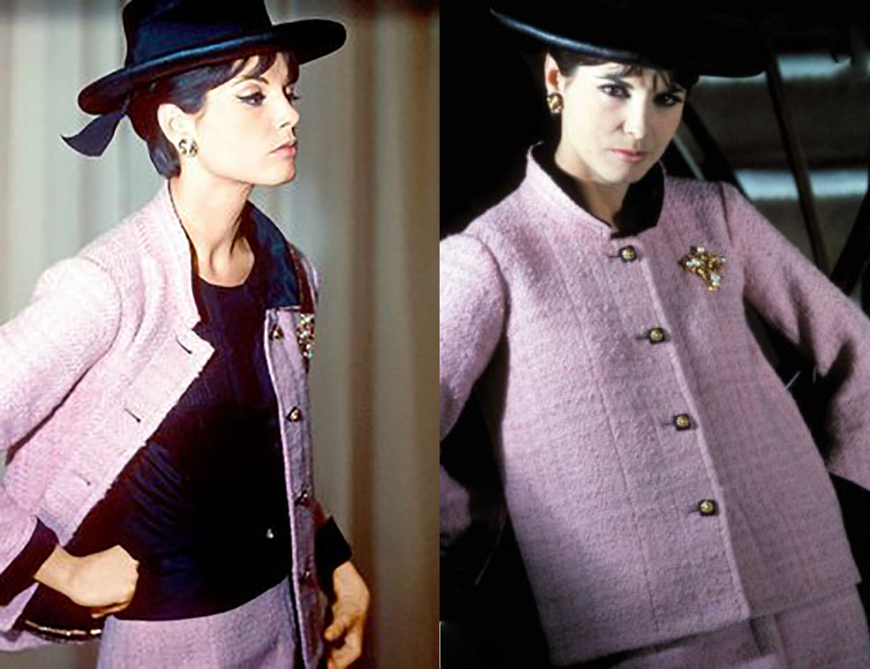 Vintage Chanel 1963 Pink Haute Couture Suit - Authentic Documented Collector's Piece for Fashion Shows & Special Occasions
