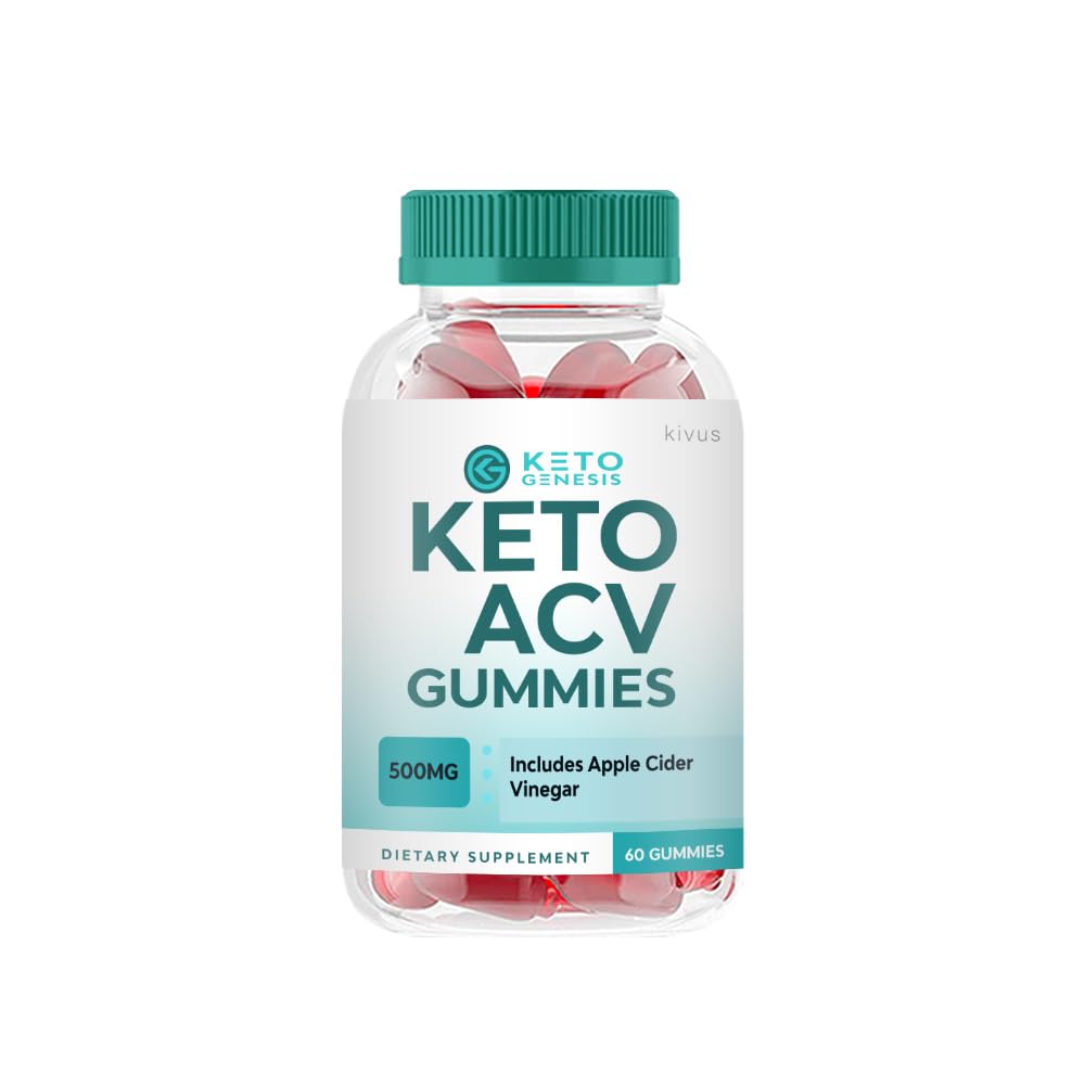 Kivus Keto Genesis Gummies with Apple Cider Vinegar - 60 Count Sugar-Free Ketogenic Diet Supplement for Weight Loss & Energy Boost - Perfect for On-the-Go Healthy Snacking & Low-Carb Lifestyle