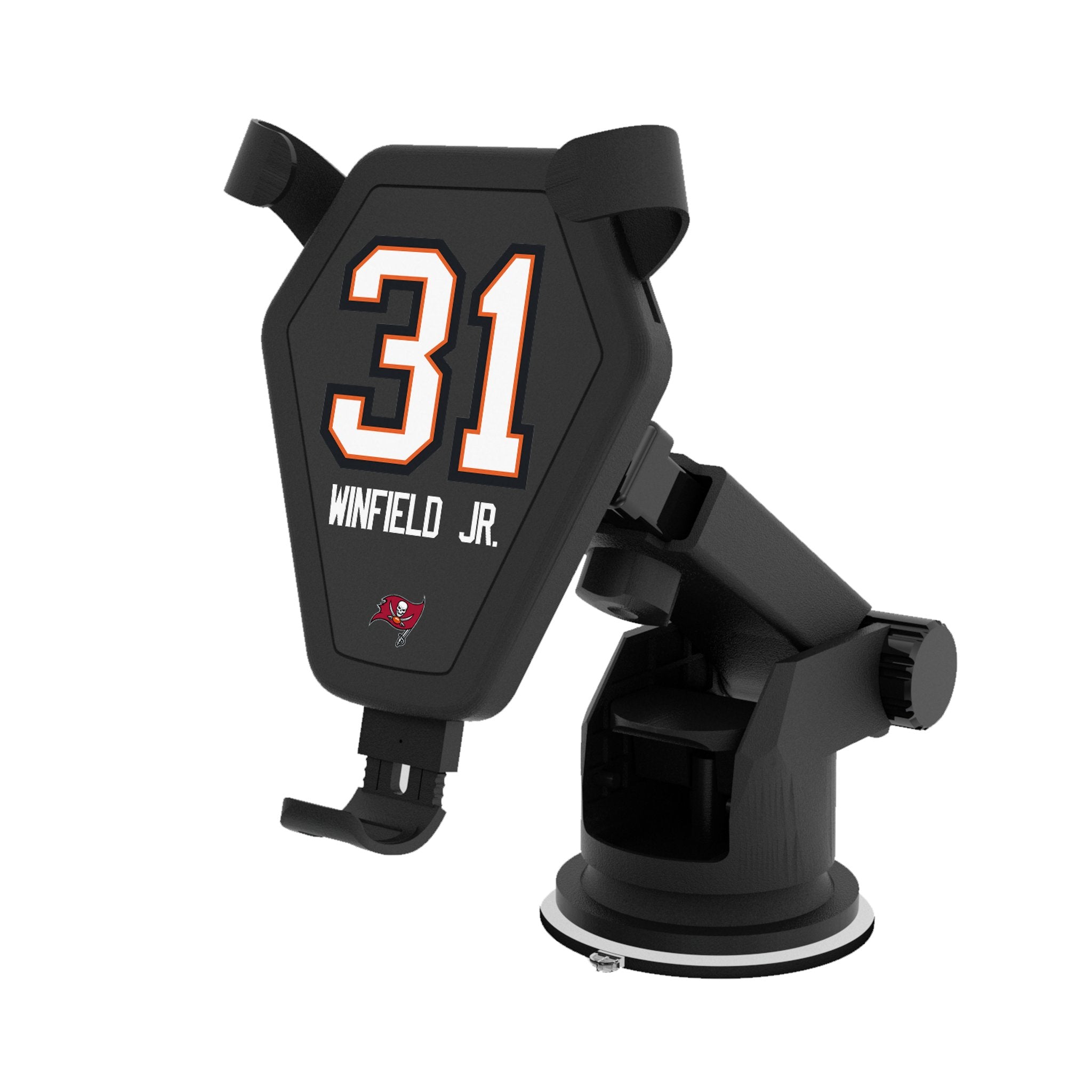 Antoine Winfield Jr. Tampa Bay Buccaneers 31 Wireless Car Charger - Fast Charging Phone Mount for iPhone & Android - Perfect for Road Trips & Commuting