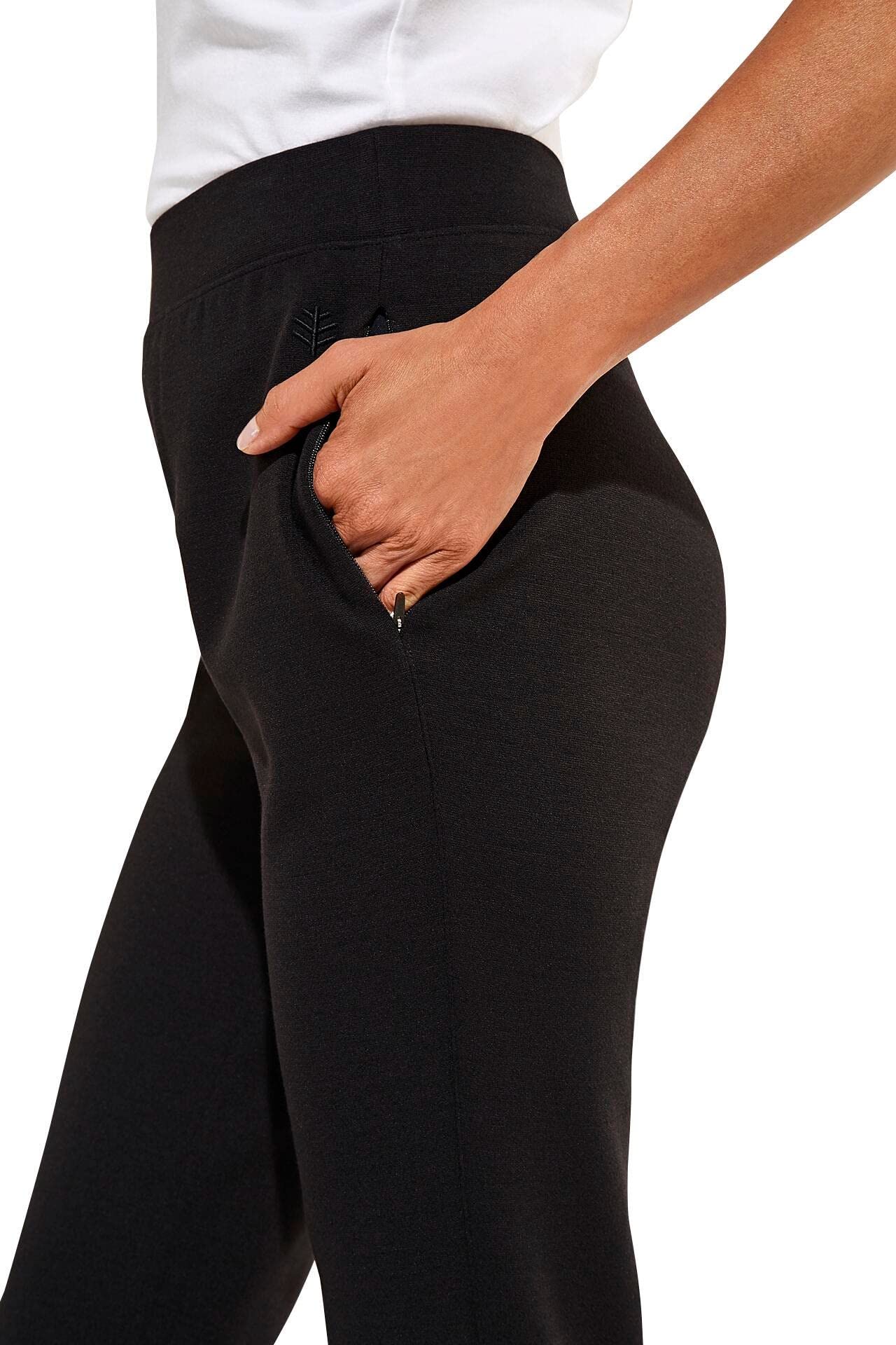 Coolibar UPF 50+ Women's Sun Protective Cala Cove Pants - Lightweight Travel & Outdoor Hiking Pants for Beach, Yoga & Summer Activities