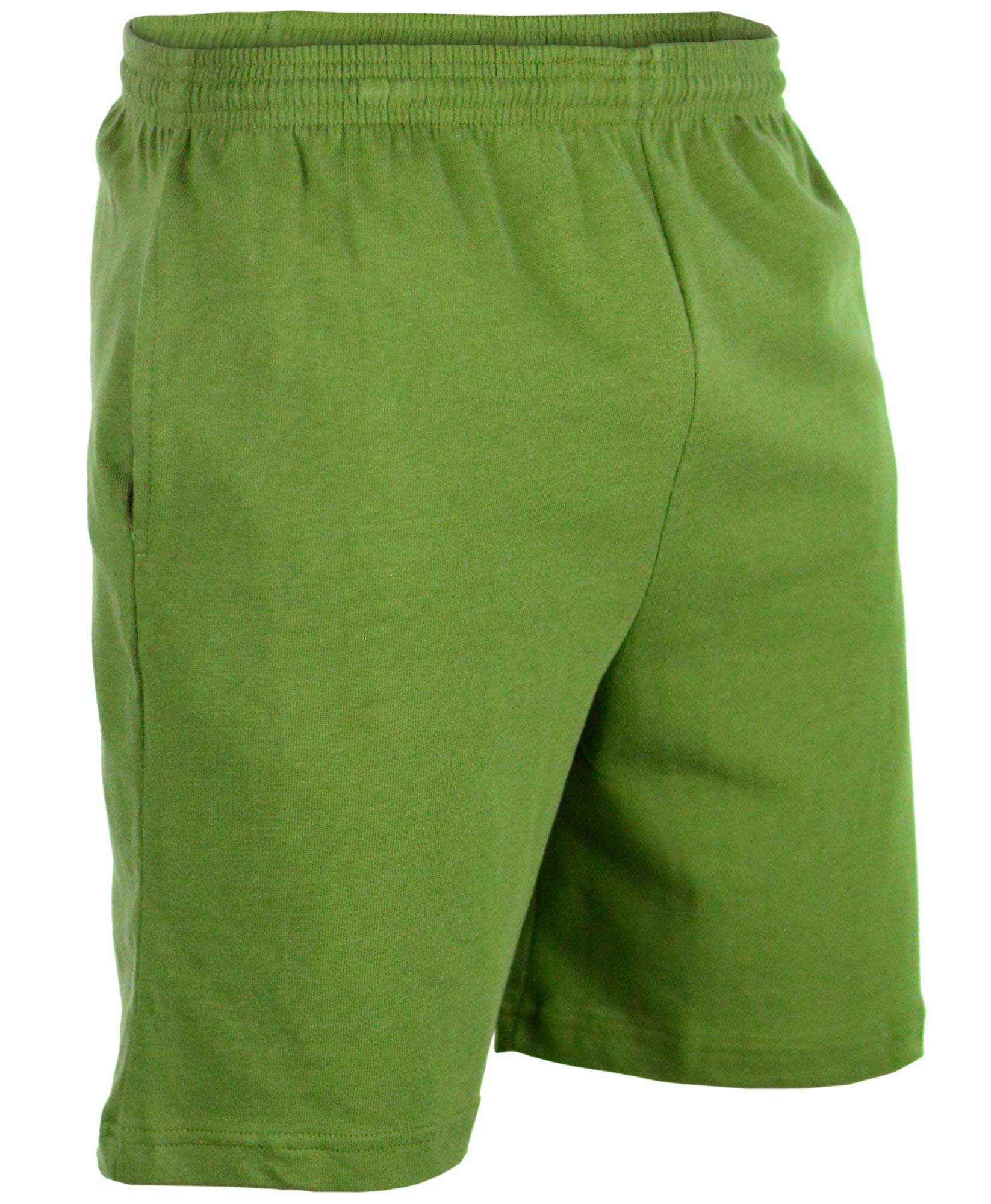 Men's 100% Cotton Drawstring Shorts with Pockets - Comfortable Gym Shorts for Workout, Running & Lounge Wear | Breathable Athletic Sweatpants for Summer & Casual Outings