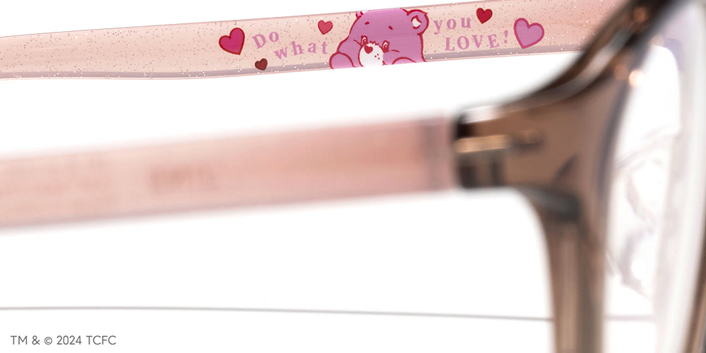 JINS x Care Bears Love A Lot Bear Glasses - Cute Anime-Inspired Eyewear for Kids & Adults - Perfect for Cosplay, Gifts, and Everyday Wear