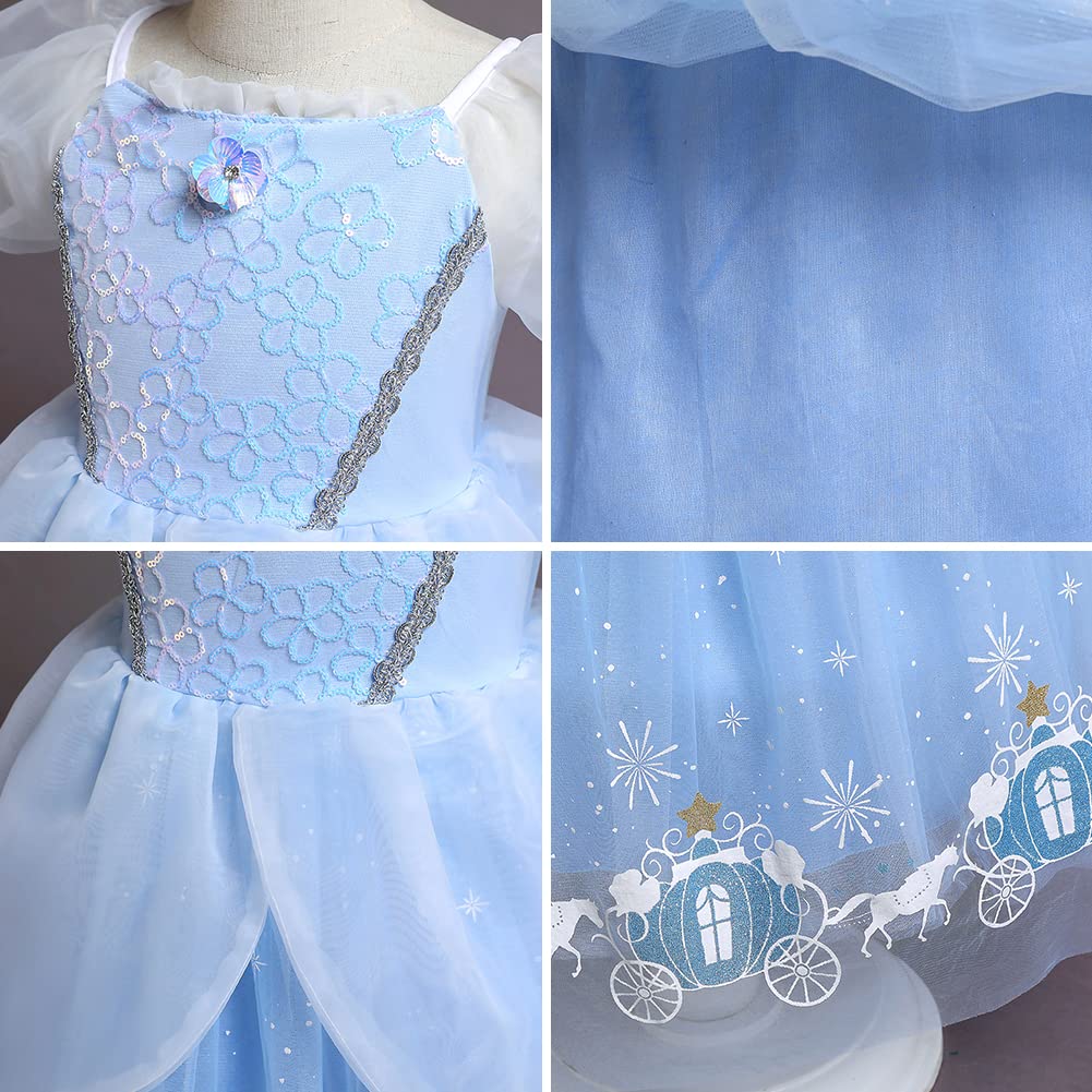 Butterfly Princess Dress for Girls - Elegant Tulle Costume with Accessories Set for Birthday Party, Halloween, Christmas, Carnival & Cosplay | Perfect for Dress-Up, Role Play & Special Occasions