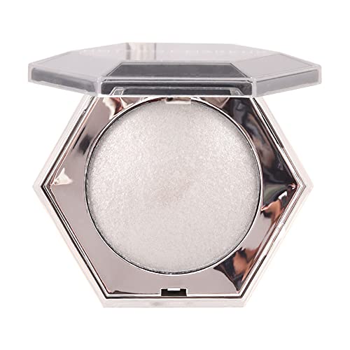 Pearl White Face & Body Highlighter Palette - Diamond Shimmer Cheek & Eye Highlighter Powder for Glowing Makeup | Perfect for Contouring, Inner Corner Highlighting & Night Out Glam