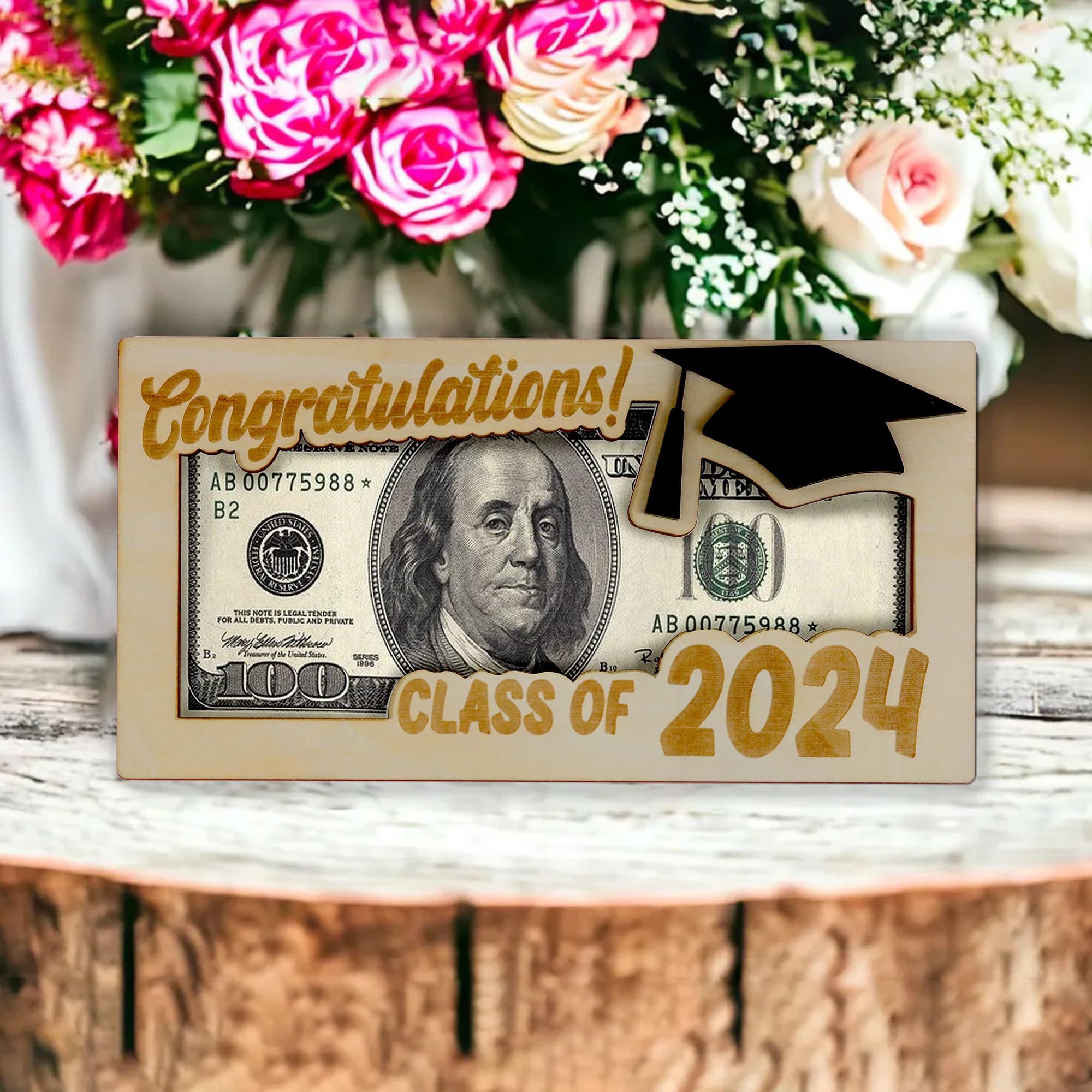 2024 Graduation Money Holder - Cash Gift Envelope for Graduates | Perfect for High School & College Graduation Gifts, Diploma Money Present, Commencement Celebrations