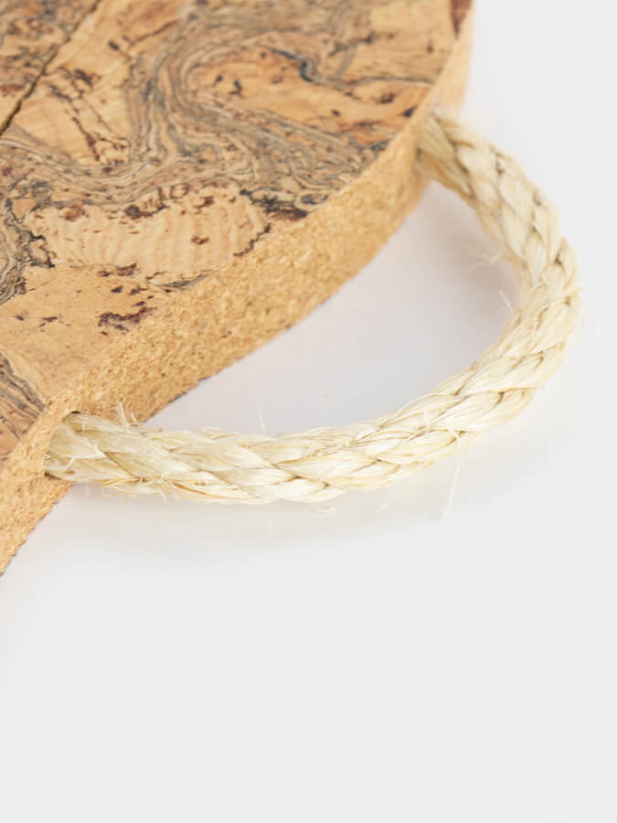 Natural Cork Trivet with Three Fish Design - Eco-Friendly Heat Resistant Coaster for Hot Pots & Pans - Perfect for Kitchen, Dining Table & Outdoor BBQ