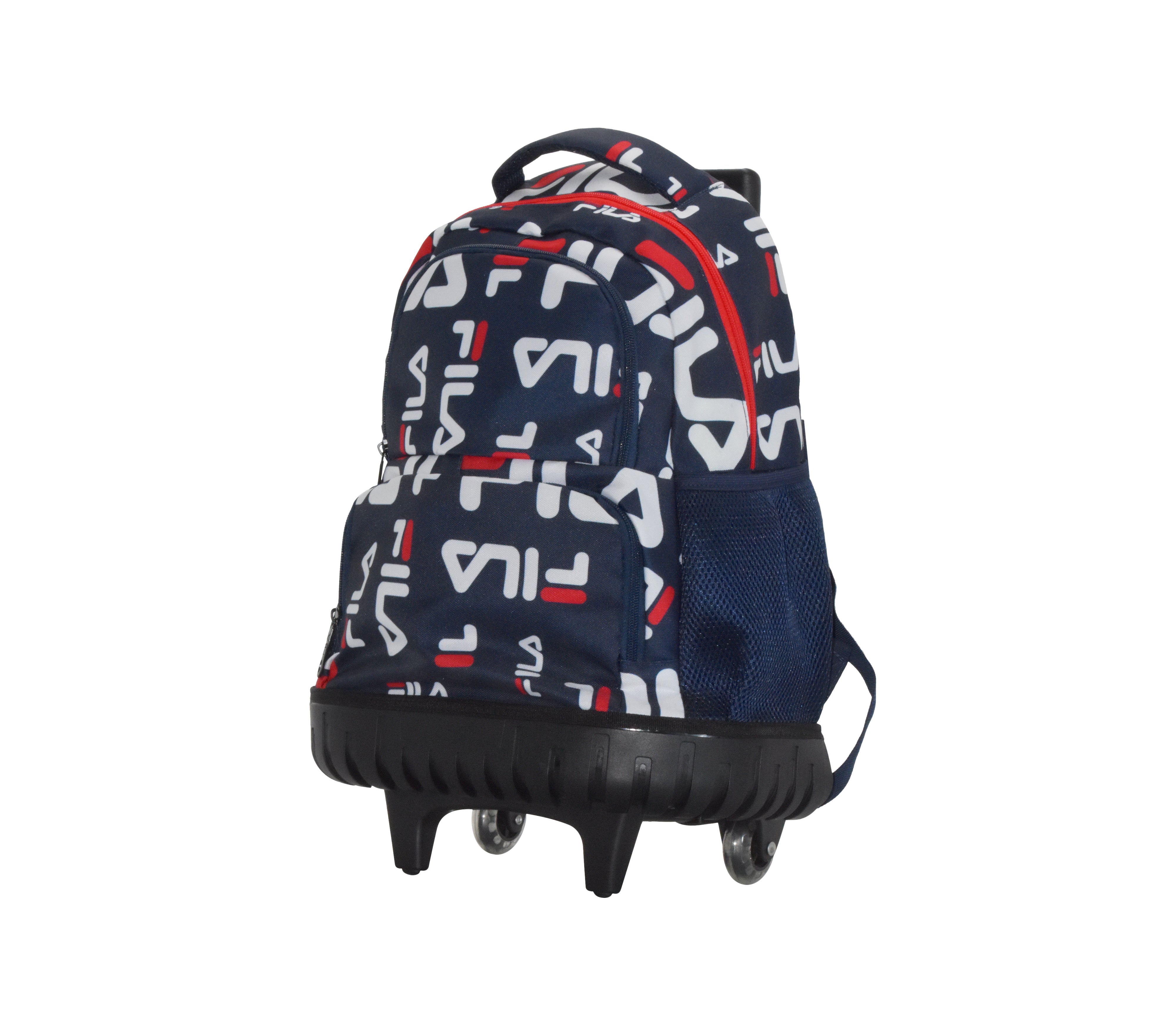 Fila Wheeled Backpack 18x12x8 Inches - Lightweight Rolling School Backpack for Kids & Travel, Perfect for School, College, Airplane & Commuting