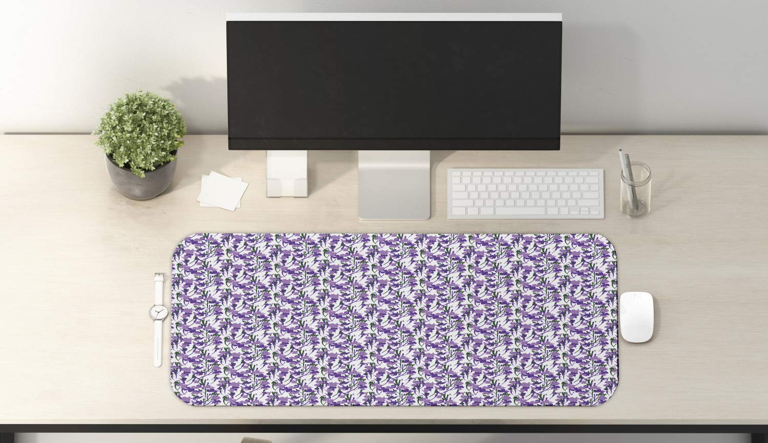 Ambesonne Floral Computer Mouse Pad - Large 31