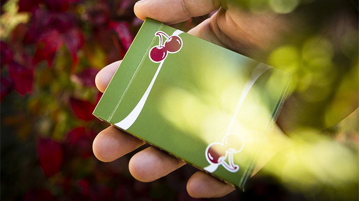 Premium Cherry Casino Playing Cards - Sahara Green Edition for Poker, Blackjack & Card Games | Ideal for Casino Nights, Poker Parties & Magic Tricks