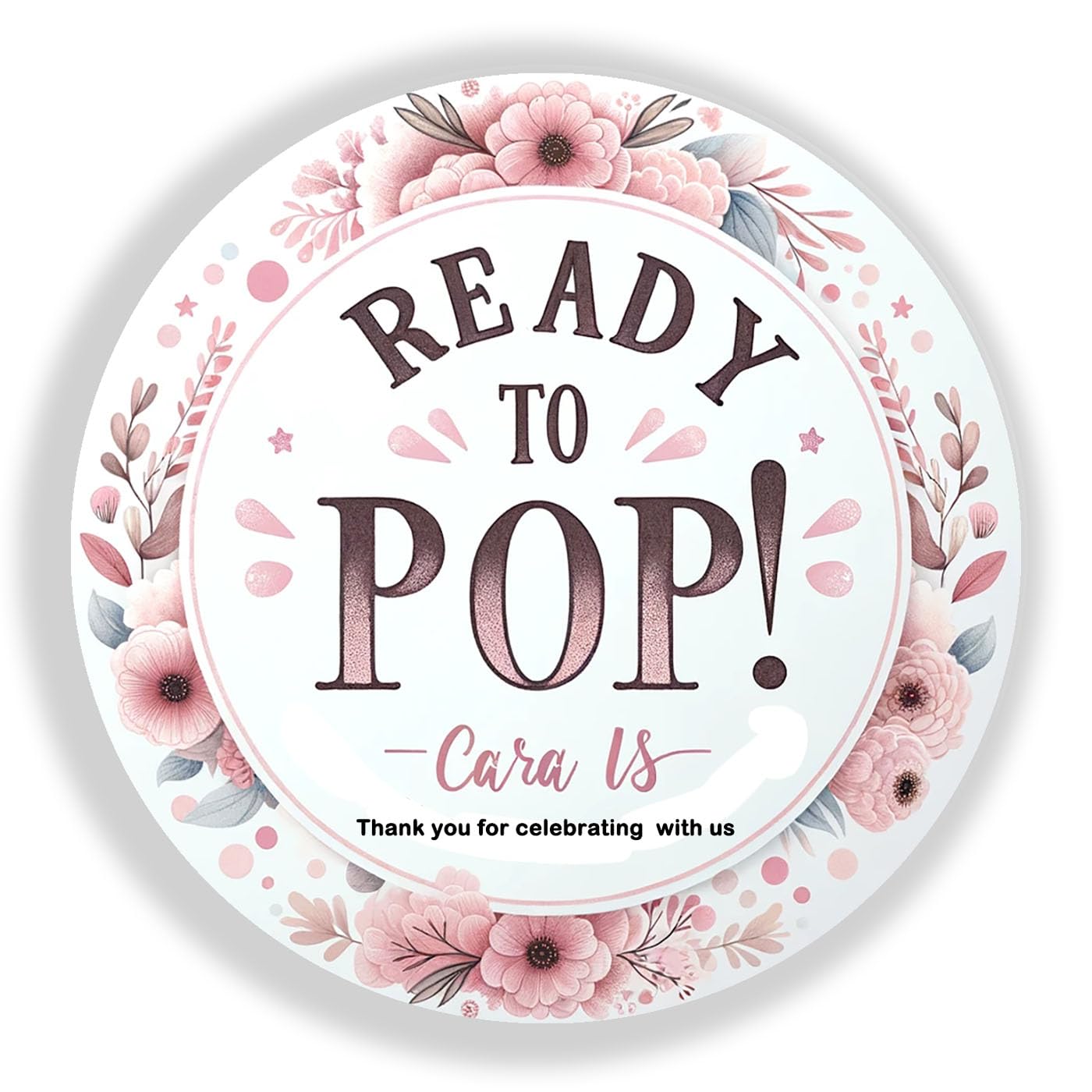 Custom Baby Shower Stickers - Personalized 3x3 Inch Thank You Labels (100 Pack) - Waterproof Vinyl Stickers for Party Favors, Gift Tags & Business Branding - Perfect for Baby Showers, Birth Announcements & Special Events