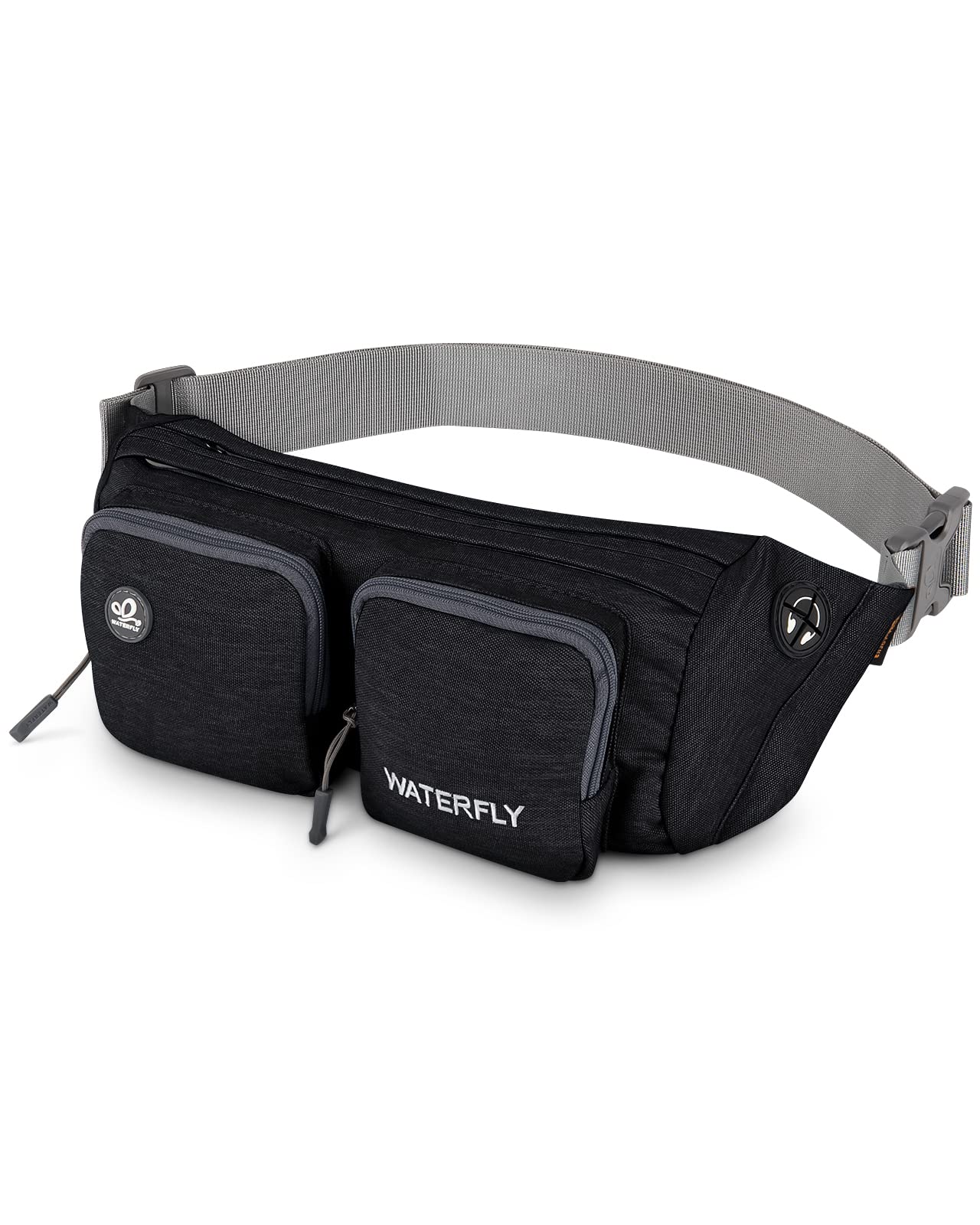 **WATERFLY Adjustable Fanny Pack for Men & Women - Lightweight Waist Bag for Hiking, Travel, Jogging & Outdoor Activities | Durable & Stylish Hip Pouch for Running, Walking & Everyday Use**