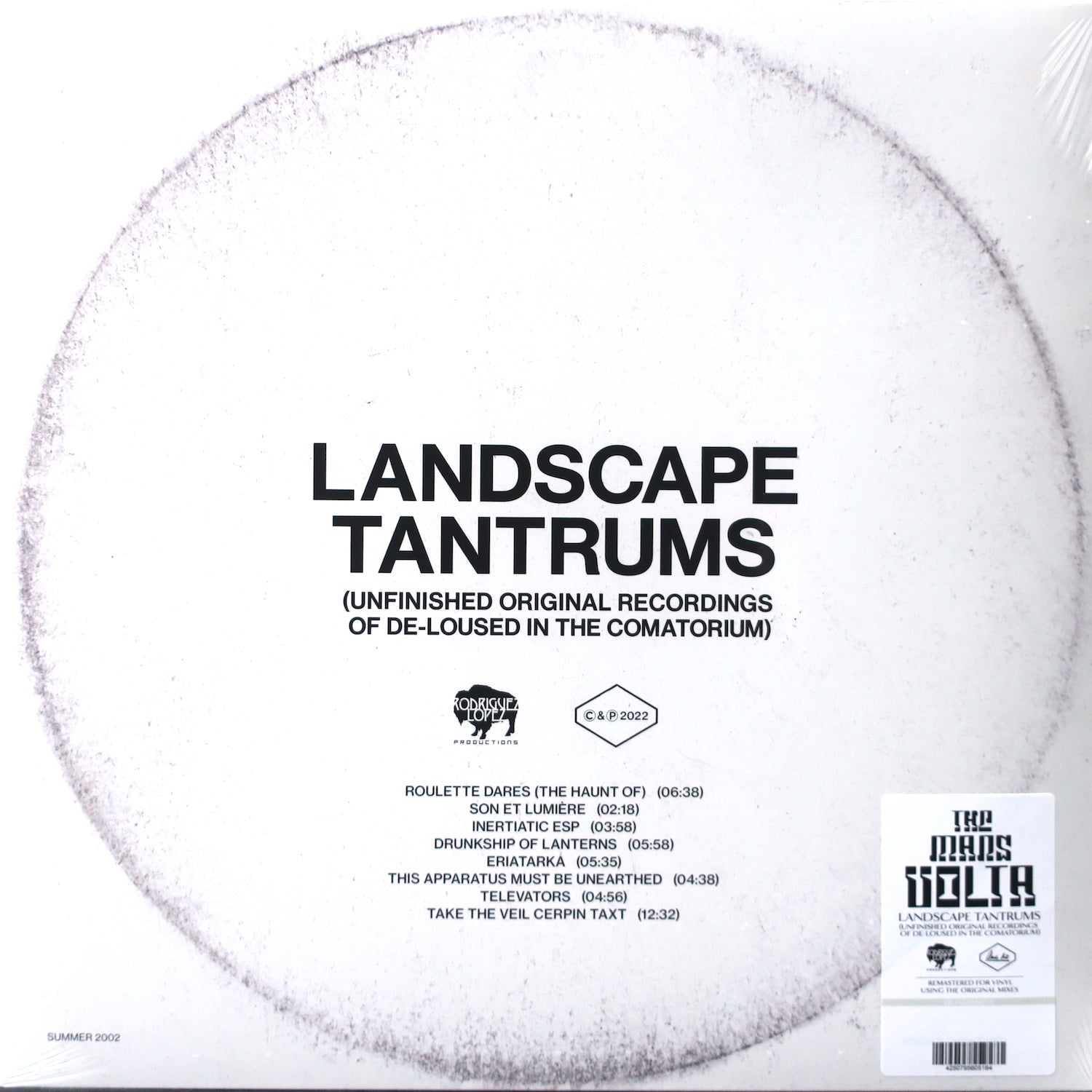 MARS VOLTA 'Landscape Tantrums' Clear Vinyl LP - Unfinished Original Recordings of De-Loused in the Comatorium | Limited Edition Collector's Item for Vinyl Enthusiasts & Music Lovers | Perfect for Home Listening, Gifts & Music Collections