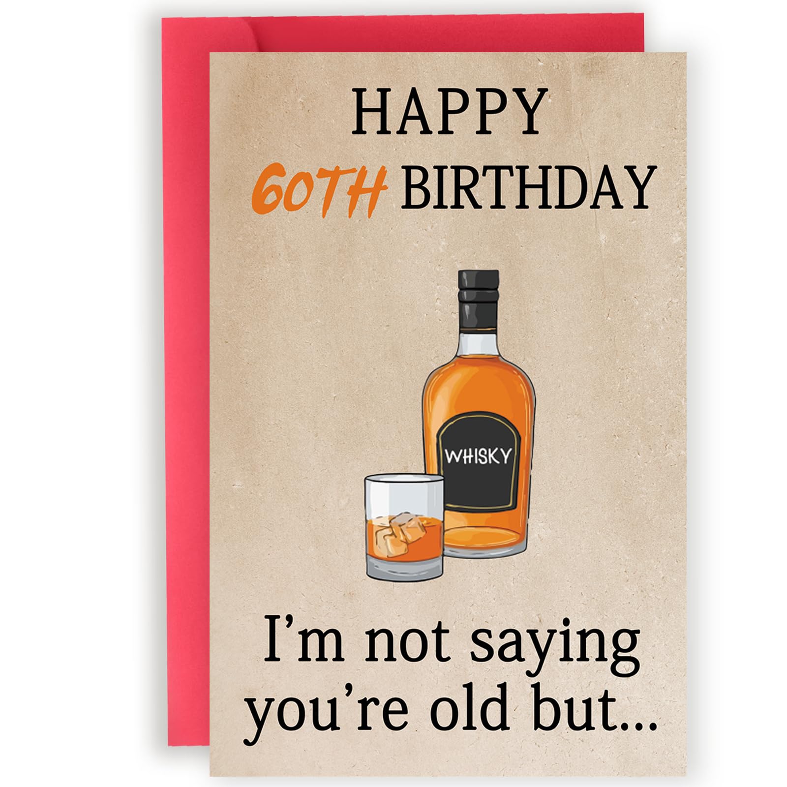 Funny 60th Birthday Card & Gift Set for Women & Men - Thoughtful 60th Birthday Decorations for Mom, Dad, Grandma & Grandpa - Perfect 60 Year Old Birthday Present - Great for Milestone Celebrations, Retirement Parties & Family Gatherings