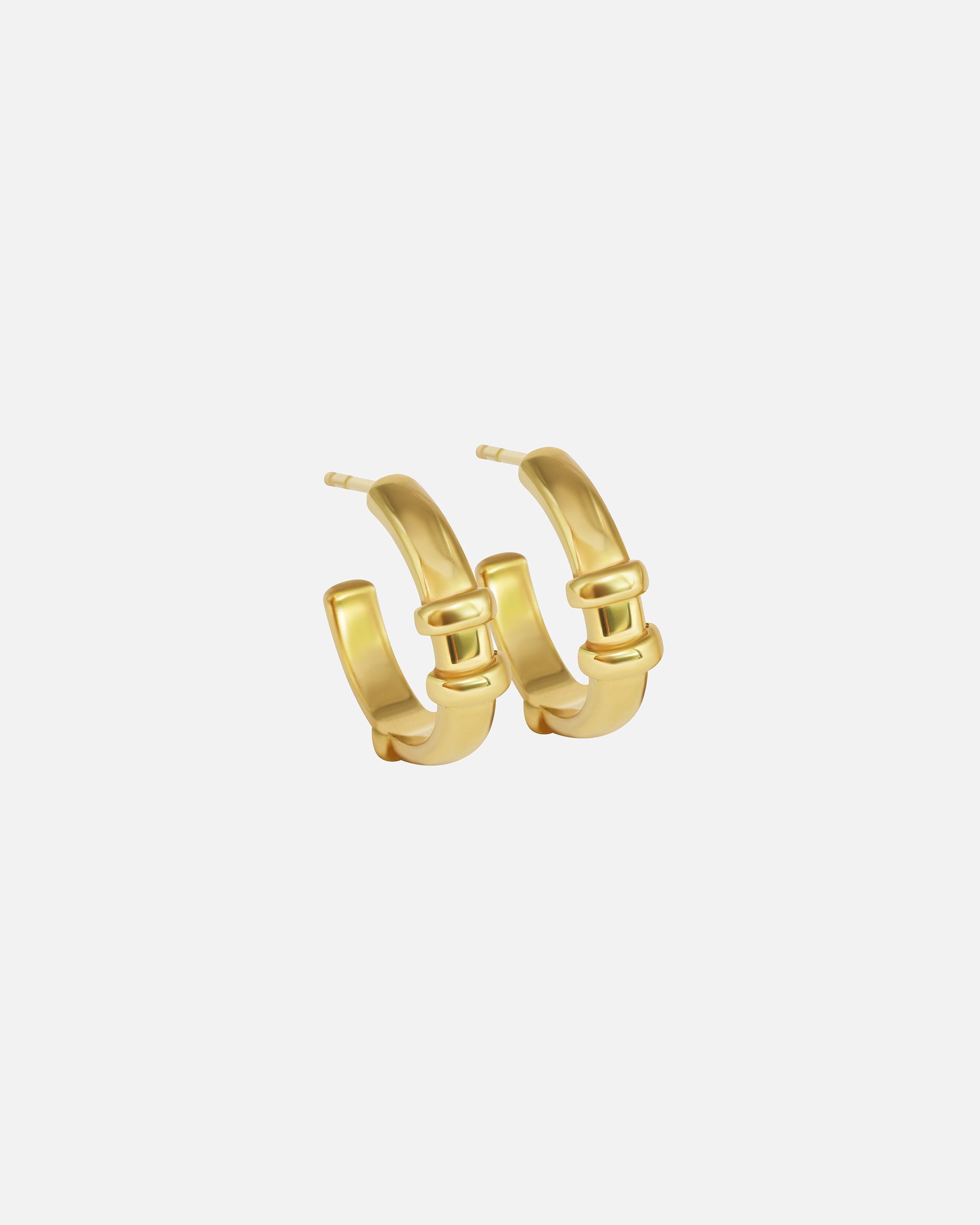 Orion Large Hoop Earrings for Women - 18K Gold Plated Fashion Statement Jewelry - Perfect for Parties, Weddings & Everyday Wear