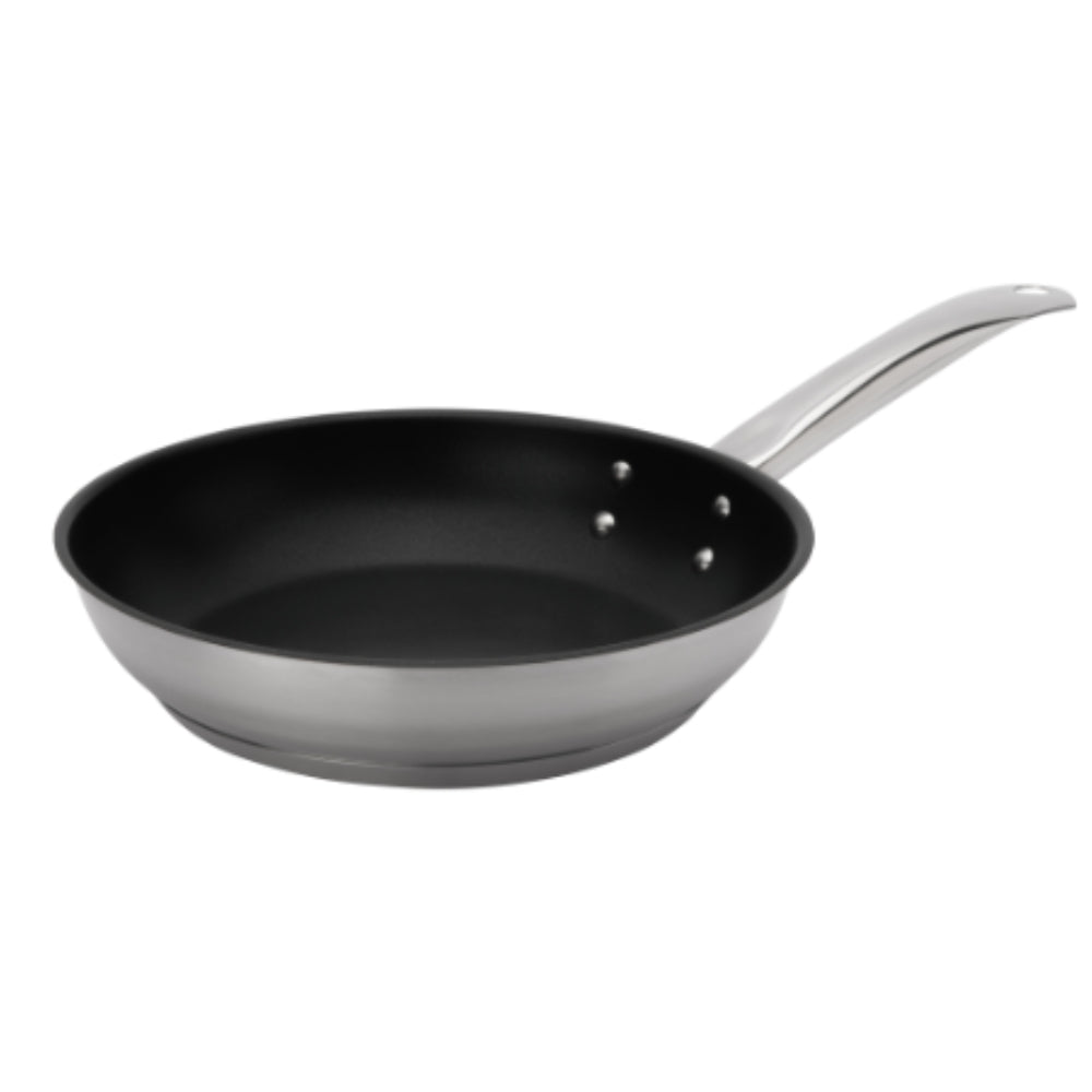Premium Browne 8-Piece Stainless Steel Non-Stick Frying Pan Set - Professional Cookware for Sautéing, Frying & Cooking - Perfect for Home Kitchen & Restaurant Use