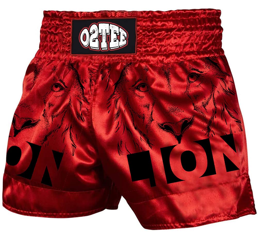 O2TEE Unisex Galaxy Print MMA Muay Thai Shorts for Men & Women - Gym, Boxing, Kickboxing Training & Competition Wear