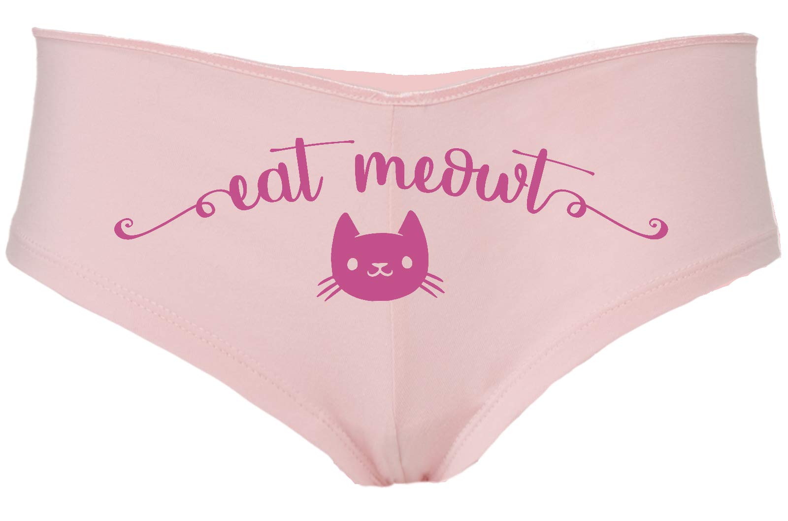 Sexy Cat-Themed Lingerie for Women - Playful 'Eat Meowt' Design for Oral Sex Roleplay & Intimate Moments