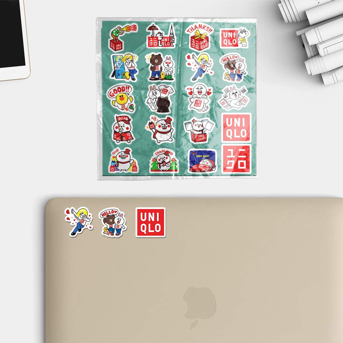 20-Piece Aesthetic Vinyl Stickers Pack - Colorful, Waterproof Decals for Water Bottles, Laptops, Scrapbooking, Luggage, Skateboards & More | Perfect for DIY Crafts, School Supplies & Personalizing Your Belongings