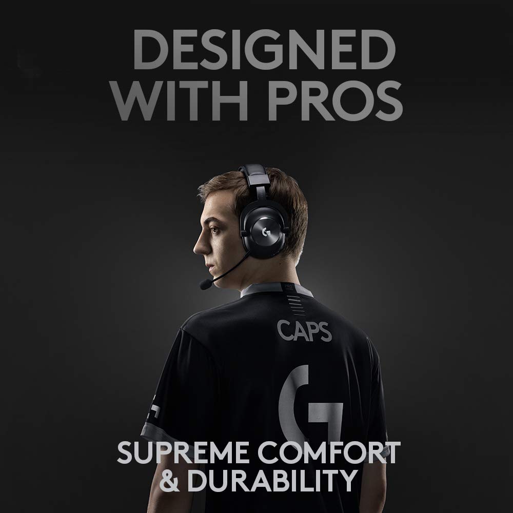 Logitech G PRO X Wireless Lightspeed Gaming Headset & PRO X SUPERLIGHT Wireless Gaming Mouse - Ultra-Lightweight Design, HERO 25K Sensor, 25600 DPI, 5 Programmable Buttons (Black) - Perfect for Competitive Esports, FPS Gaming & Streaming
