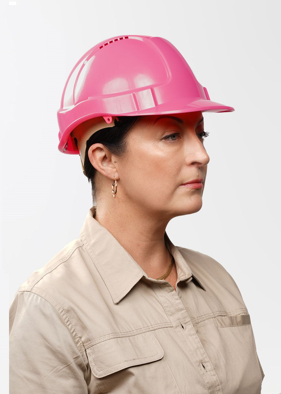 Vented Hard Hat with Hammer Head Design - ANSI Certified Safety Helmet for Construction & Industrial Work