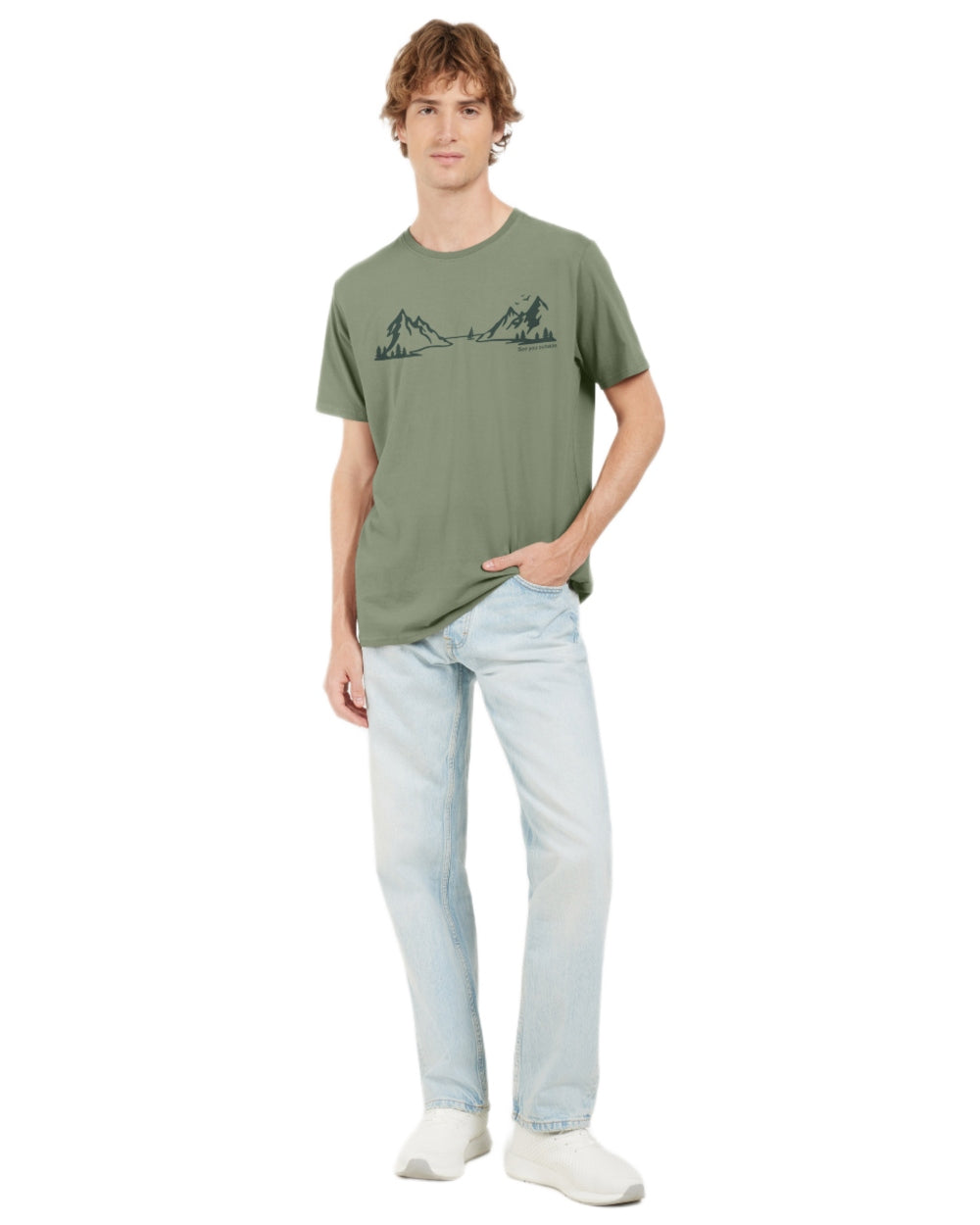 Didriksons Men's Harald Landscape T-Shirt - Comfortable Cotton Tee for Outdoor Adventures & Casual Wear