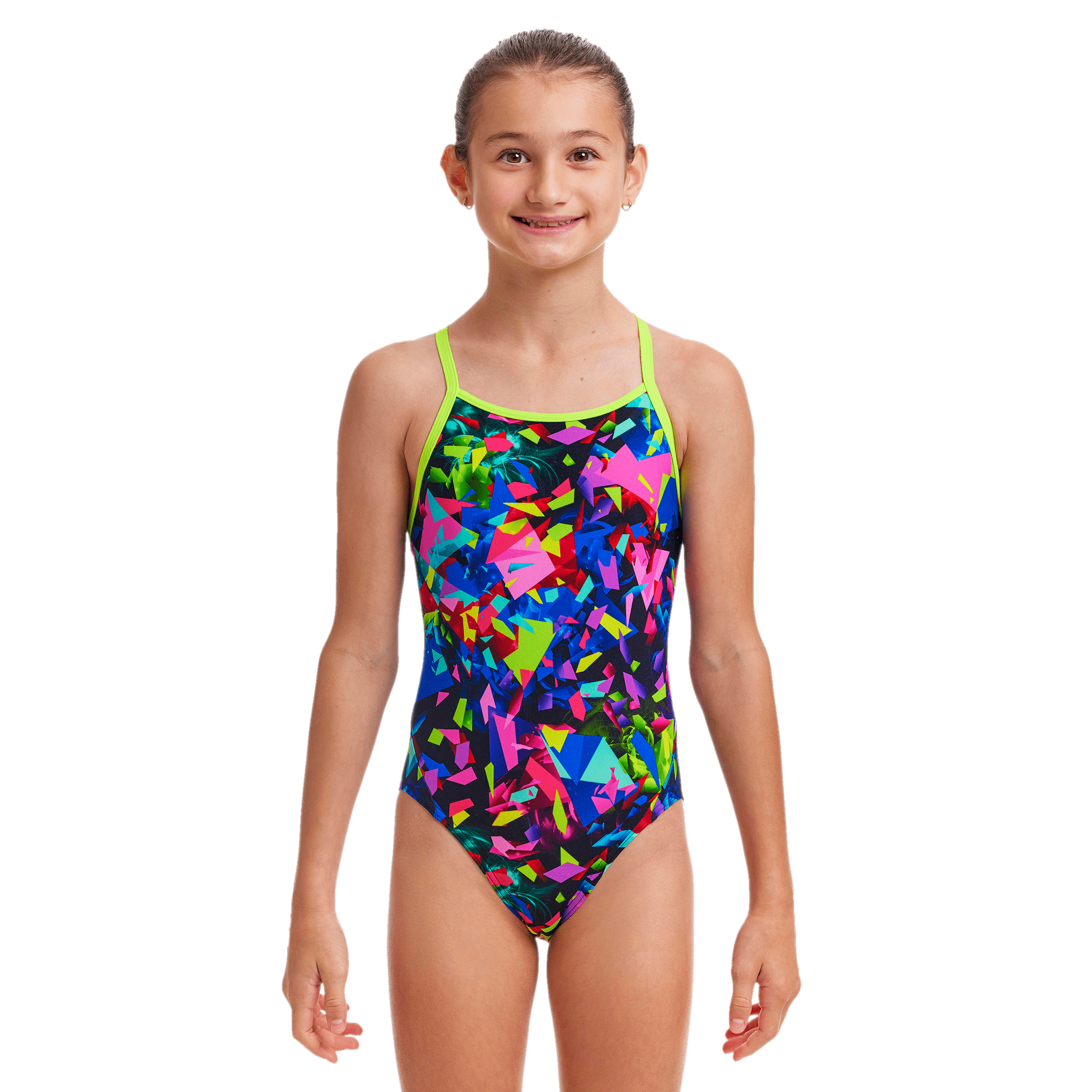 Funkita Destroyer Diamond Back Girls Swimsuit - High Performance Competitive Swimwear for Training & Racing - Perfect for Swim Team, Pool Practice & Beach Activities