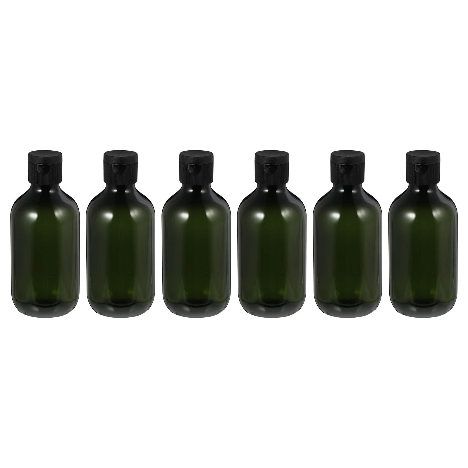 6-Pack 300ml Refillable Cosmetic Bottles - Leakproof Travel Makeup Containers for Lotion, Shampoo & Skincare Products (Ideal for Home, Gym & Travel)