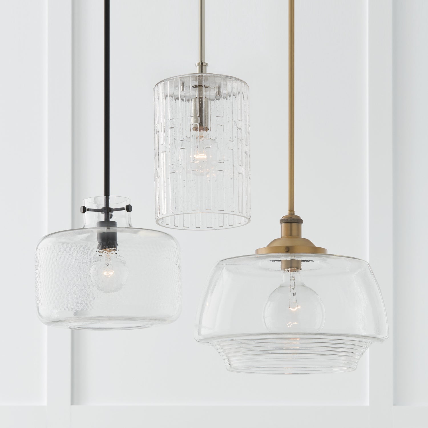 Capital Lighting Modern One Light Pendant - Sleek Ceiling Fixture for Kitchen Island, Dining Room & Bedroom Lighting