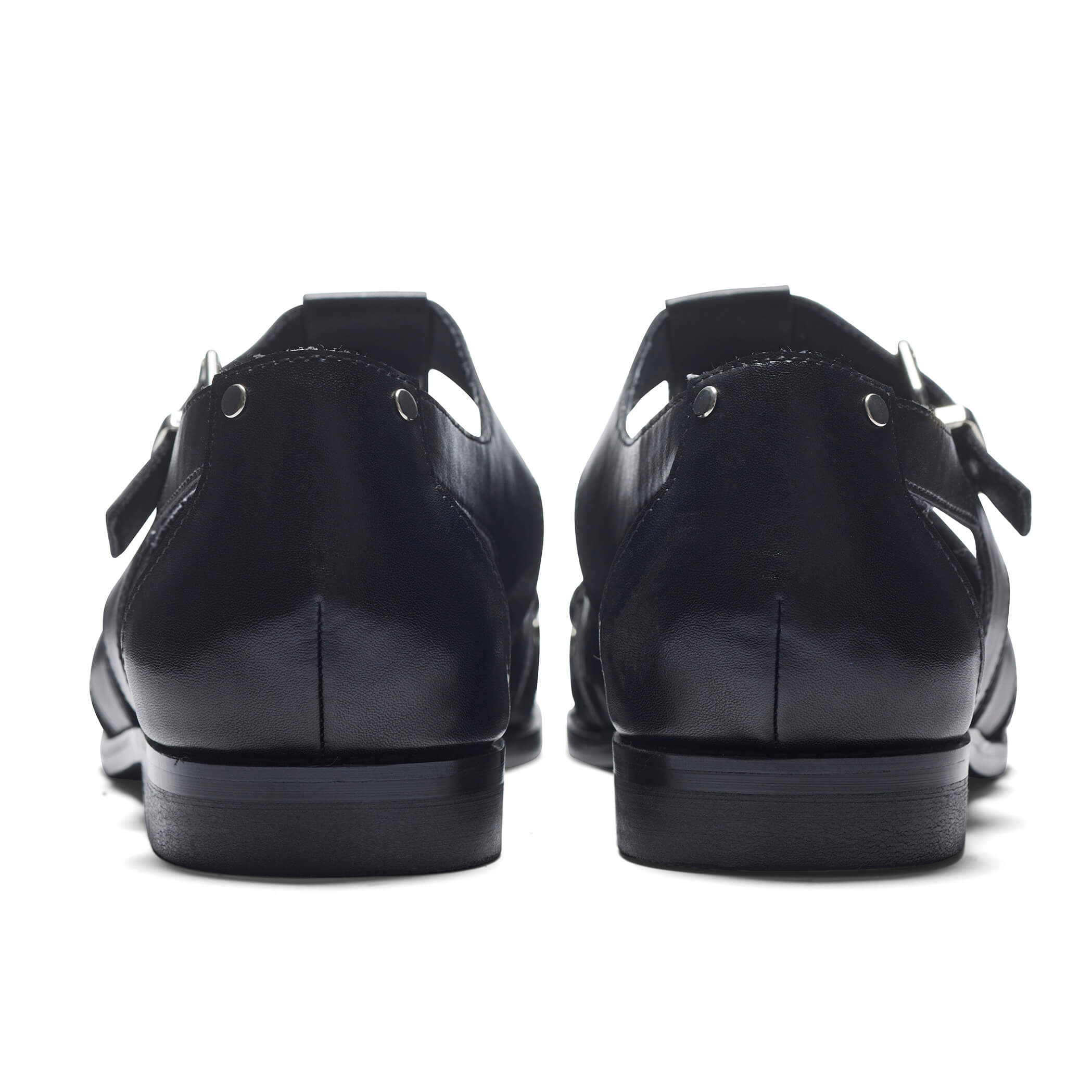 Gilgen Men's Cutout Shoes - Breathable Black Casual Sneakers for Walking, Running & Everyday Wear