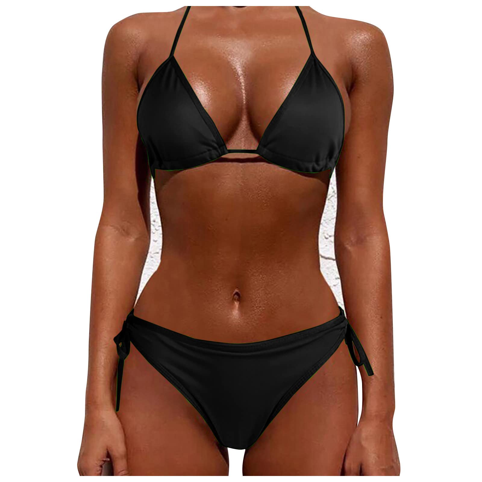 Sunflower Print Women's Bikini Lingerie - Wireless & Unpadded Comfortable Lace Underwear for Sleepwear, Beachwear and Intimate Wear