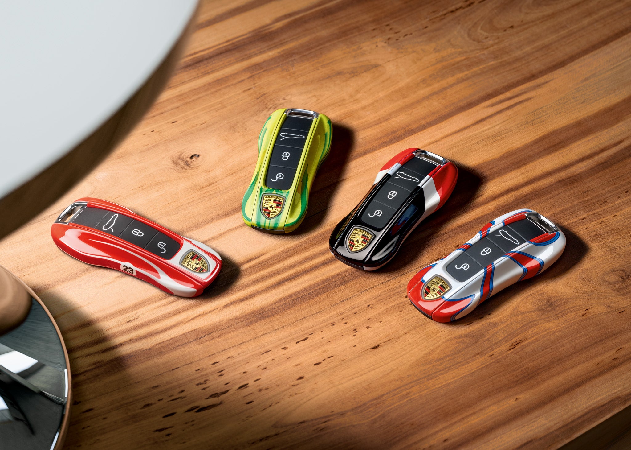 Porsche Car Key Covers - Custom Painted Design Edition | Premium Key Protector for Porsche 911, Cayenne, Panamera | Perfect Gift for Car Enthusiasts & Luxury Vehicle Owners