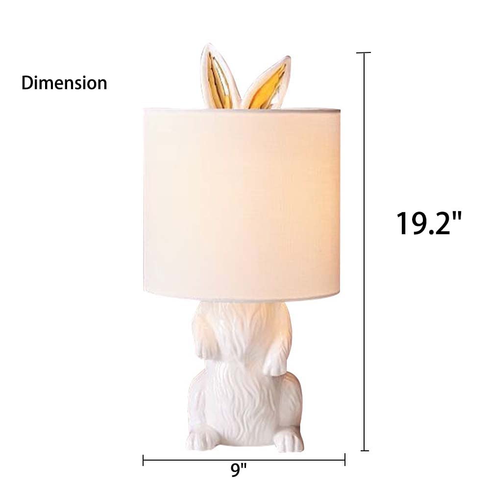 Modern Rabbit Table Lamp - Minimalist Design Desk & Night Light for Bedroom, Study, Office, Kids Room | Perfect for Cozy Reading, Nighttime Comfort & Stylish Home Decor