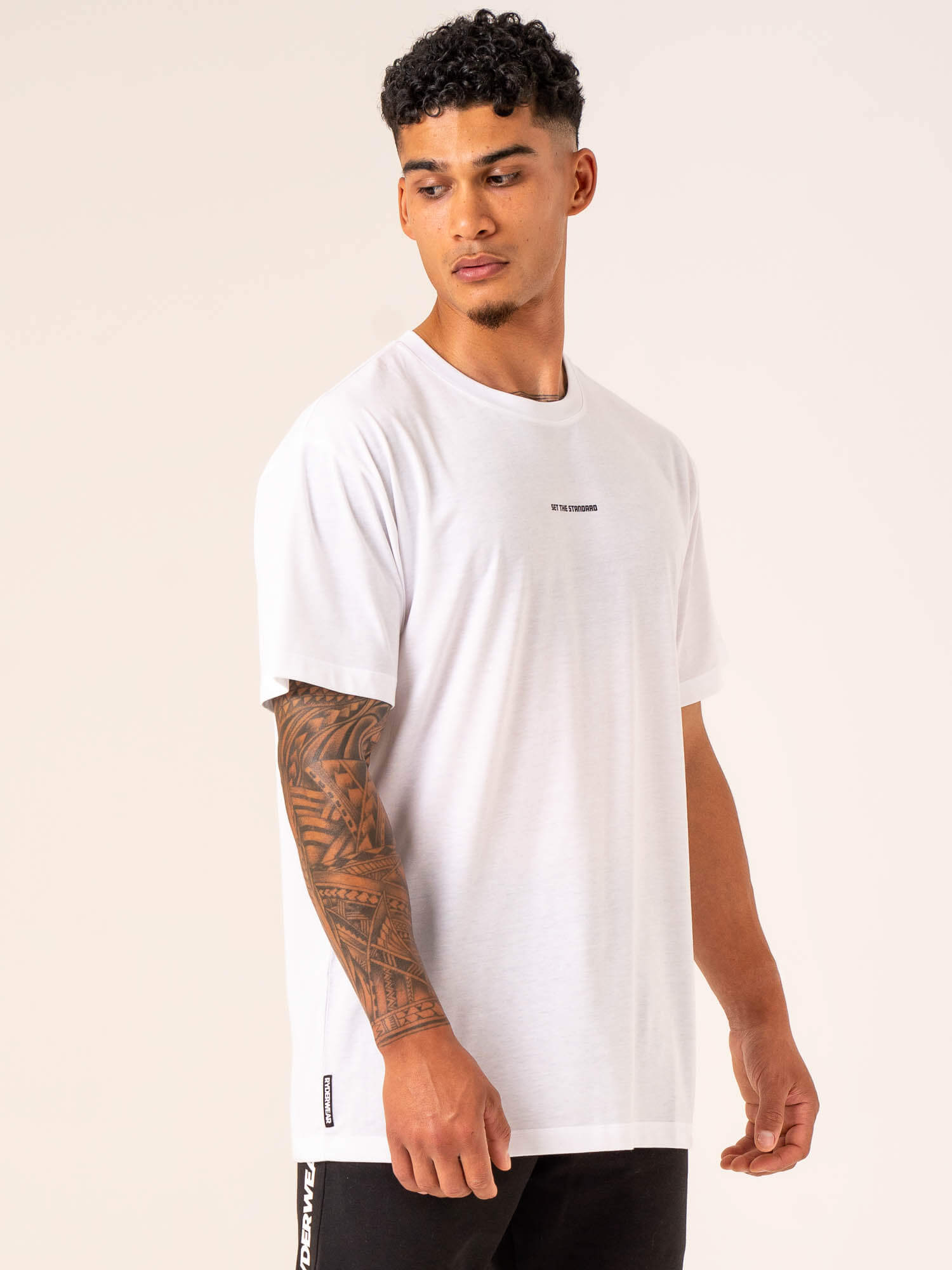 Emerge Oversized T-Shirt for Men & Women - Soft Cotton White Tee for Casual Wear, Street Style & Loungewear