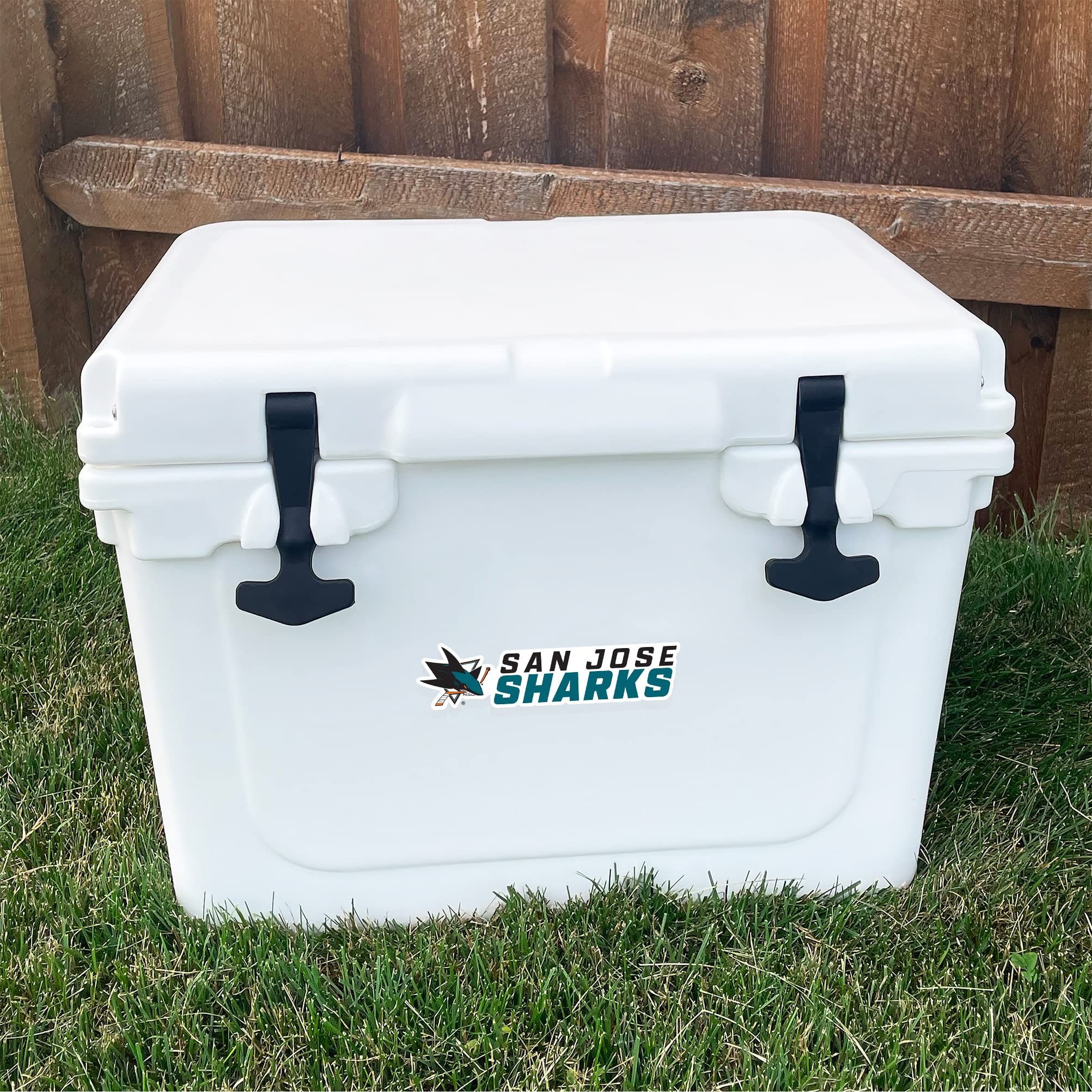 San Jose Sharks NHL Hockey Team Desert Cactus Vinyl Decal Sticker - Waterproof Laptop, Car, Water Bottle, Scrapbook Decor - Perfect for Fans, Gifts & Sports Memorabilia Collection