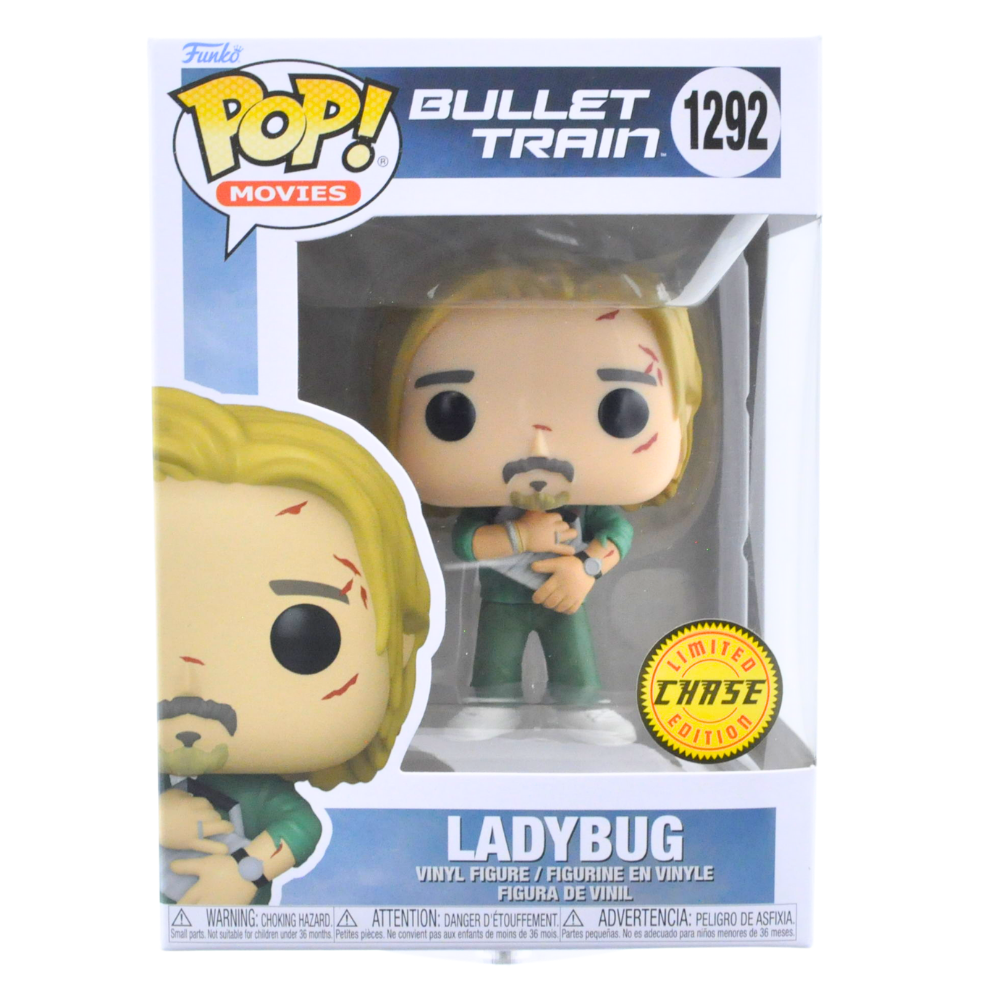Funko Pop! Ladybug (Bullet Train) Vinyl Figure #1292 - Chase Edition - Perfect for Movie Fans & Collectors - Great for Display, Gifts, and Anime Collections
