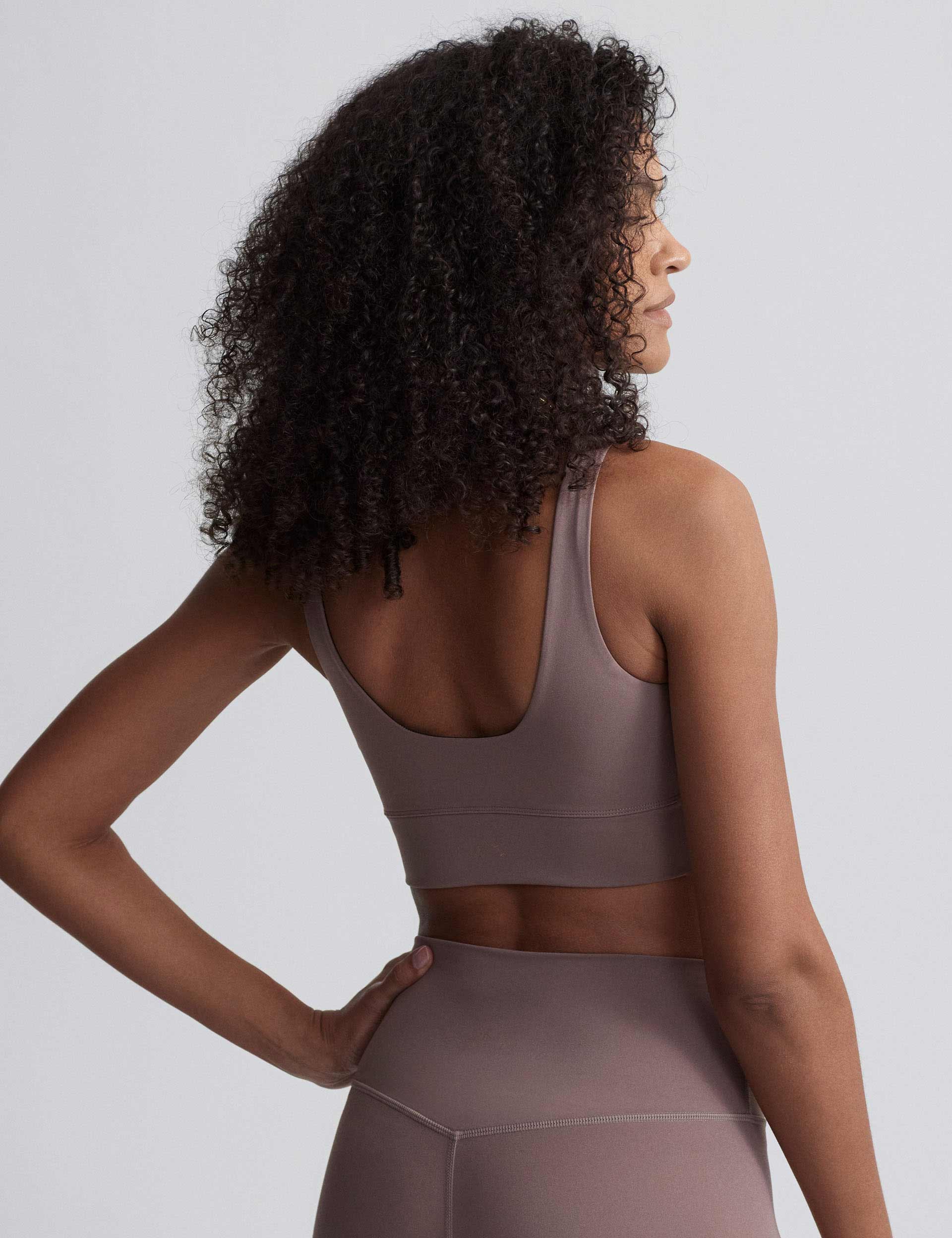 FreeSoft Cori Bra - Deep Taupe Comfort Wireless Bralette for Women - Perfect for Yoga, Lounge & Everyday Wear
