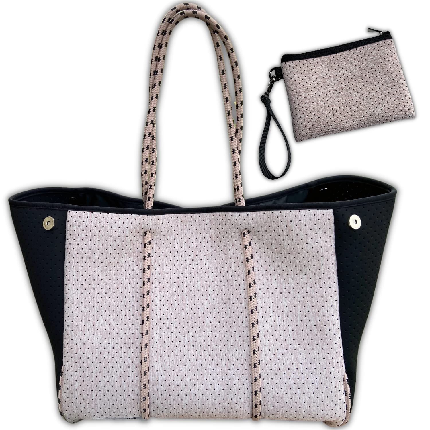 Durable Neoprene Tote Bag for Women - Large Lightweight Multipurpose Handbag for Everyday Use, Travel, Gym & Beach - Perfect Work Bag, Shopping Tote & Vacation Essential