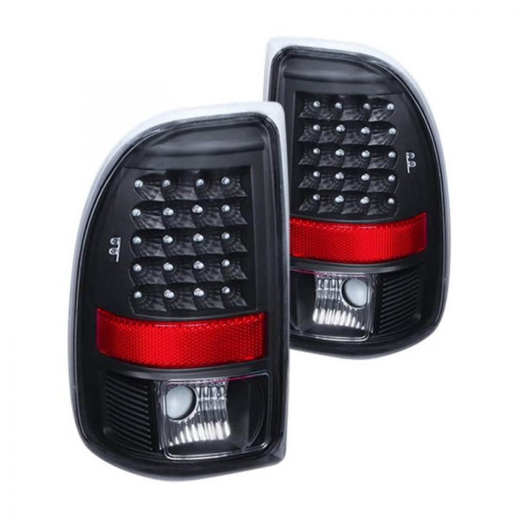 1997-2004 Dodge Dakota LED Tail Lights Pair - Black Spyder ALT-JH-DDAK97-LED-BK (9027017) | High-Performance Replacement for Enhanced Visibility & Style | Perfect for Off-Roading, Night Driving & Custom Truck Upgrades
