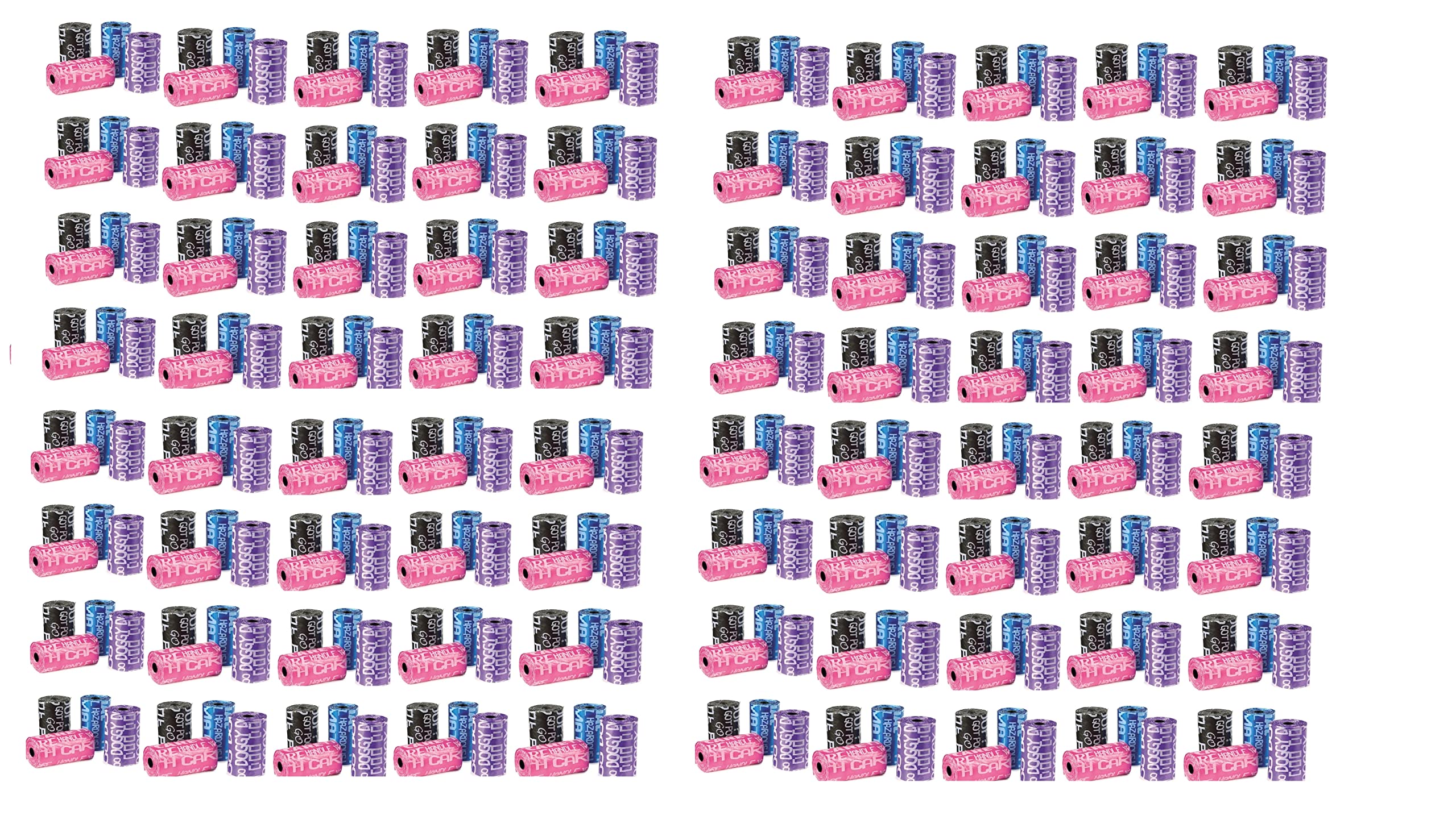 MPP Dog Waste Bags - Fun Graffiti Print Poop Bags for Dogs, Bulk Pack of 80 Rolls (1600 Bags) | Eco-Friendly, Leak-Proof Dog Poop Bags for Walking, Park Cleanup & Pet Waste Disposal